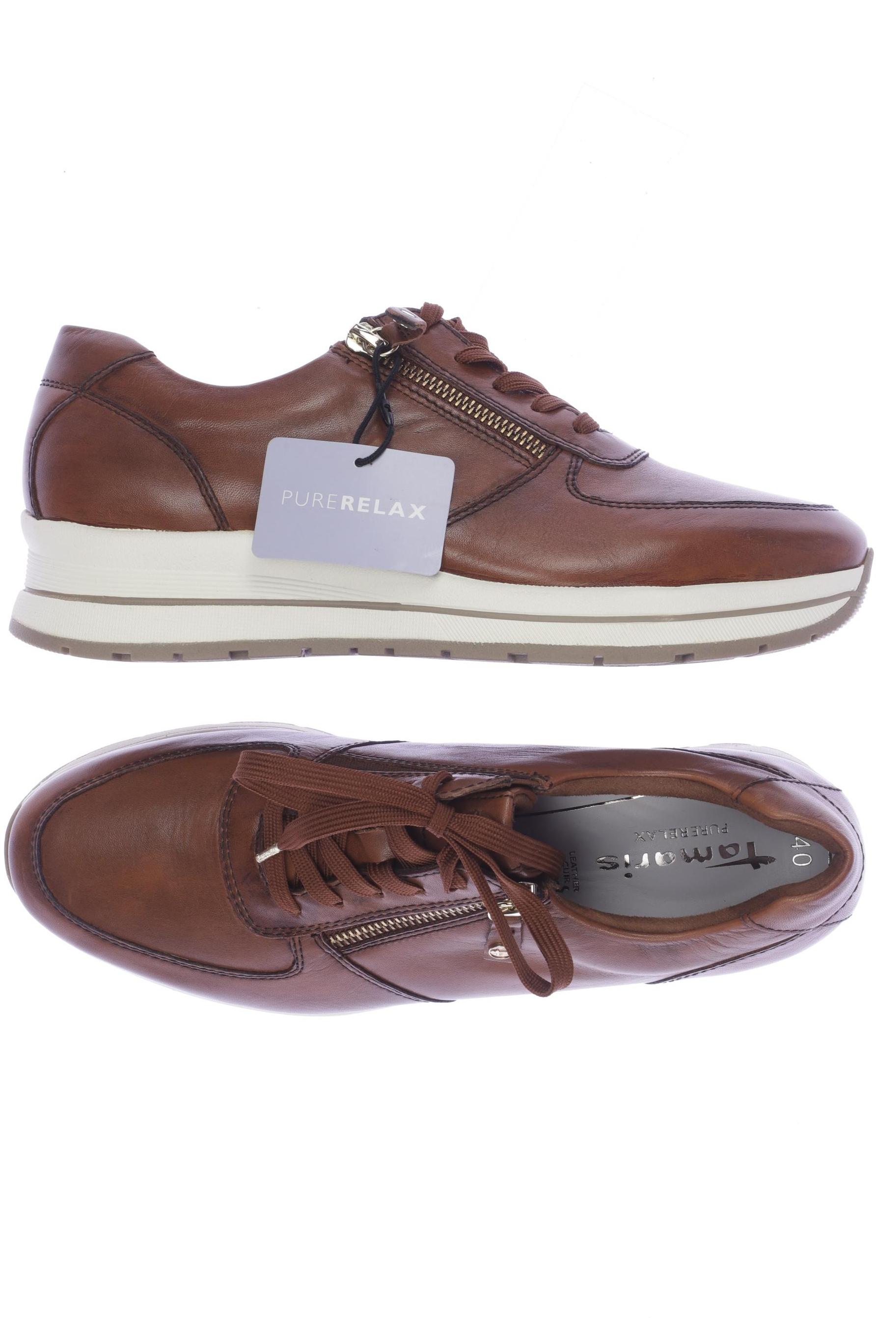 

Tamaris Damen Sneakers, braun, Gr. 40