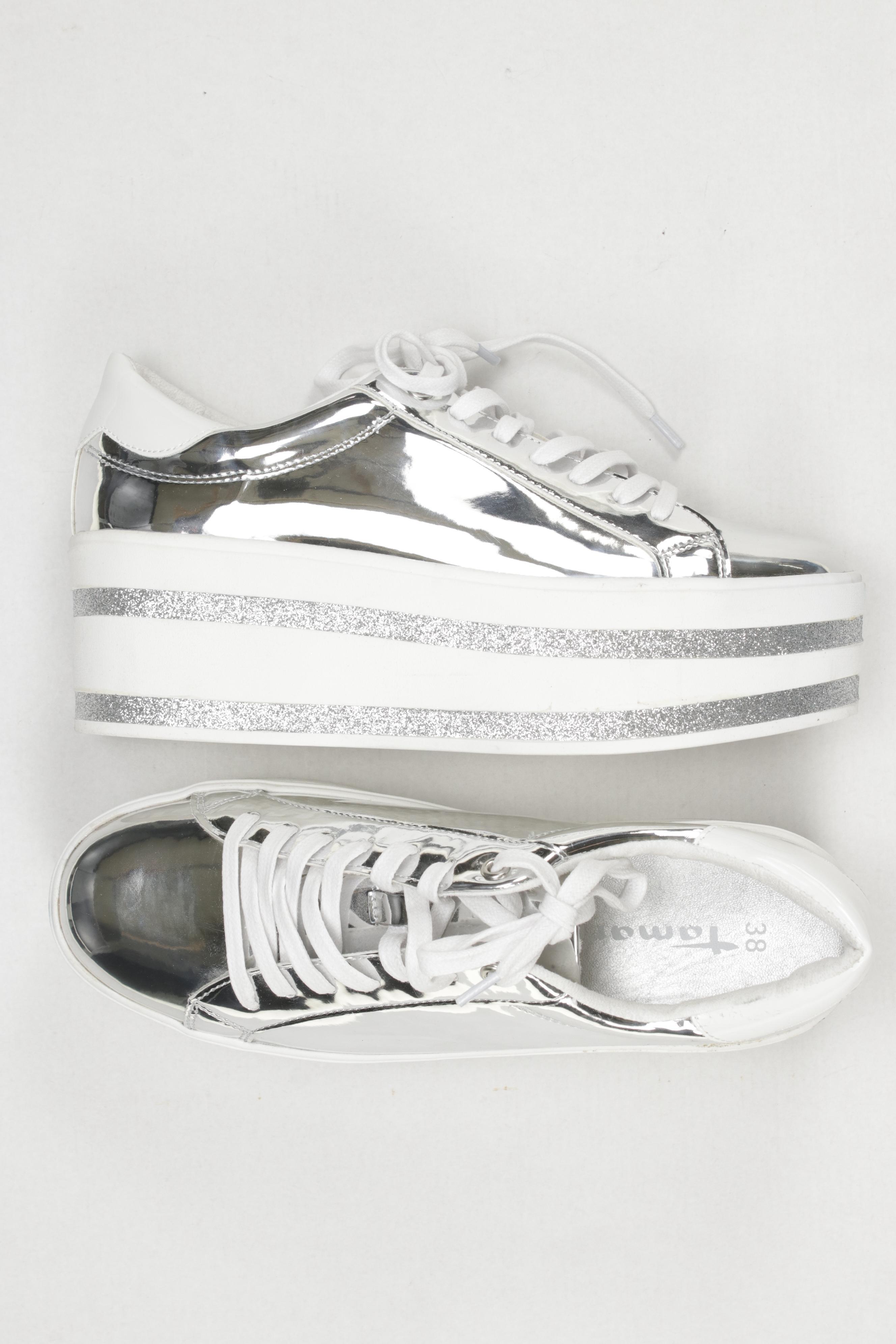 

Tamaris Damen Sneakers, silber, Gr. 38