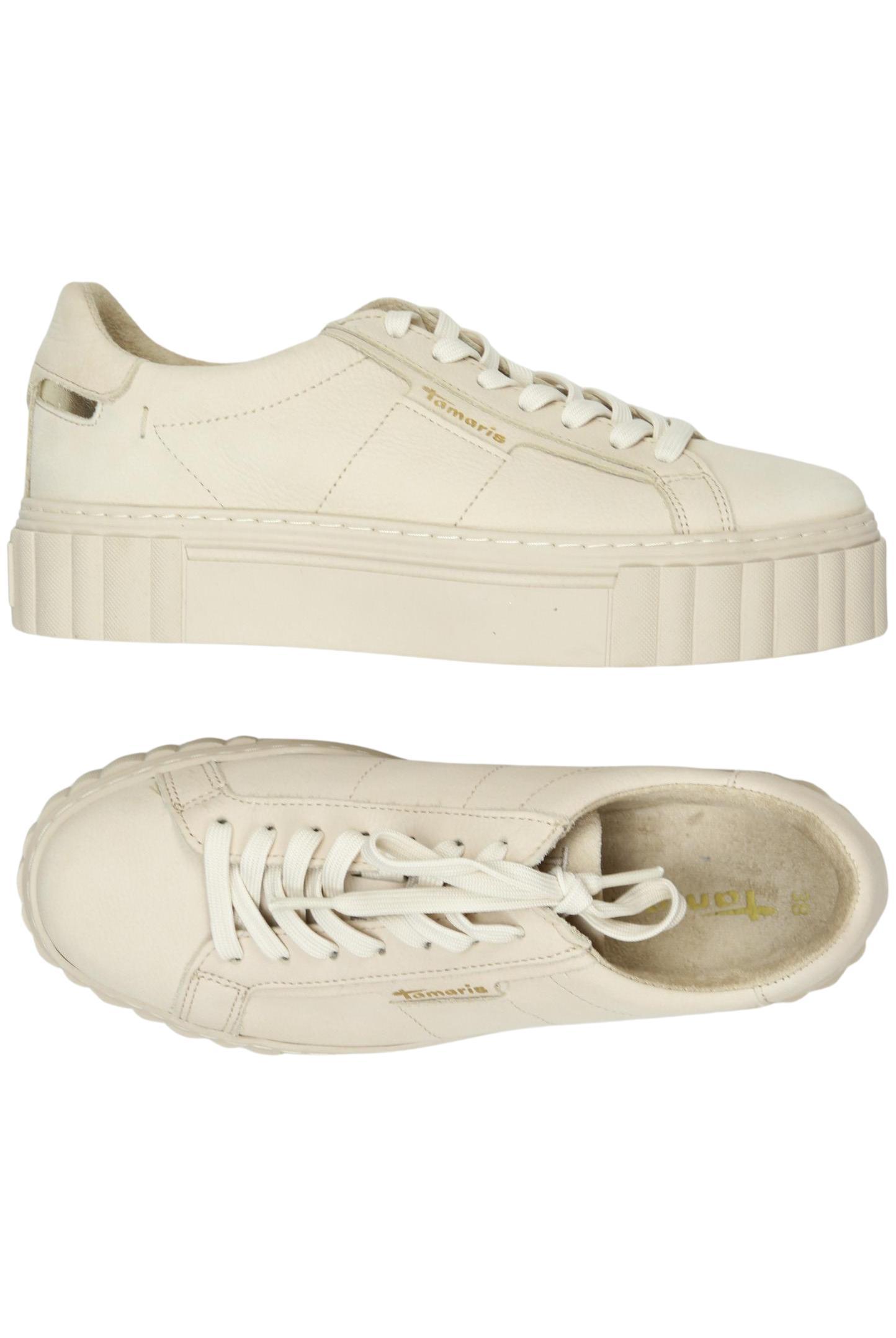 

Tamaris Damen Sneakers, cremeweiß, Gr. 38