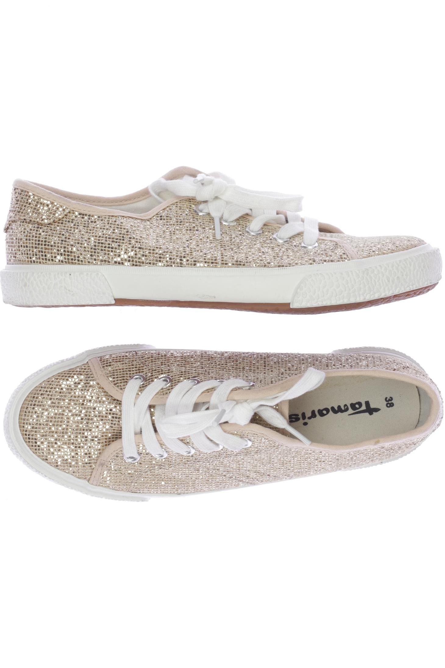 

Tamaris Damen Sneakers, gold, Gr. 38
