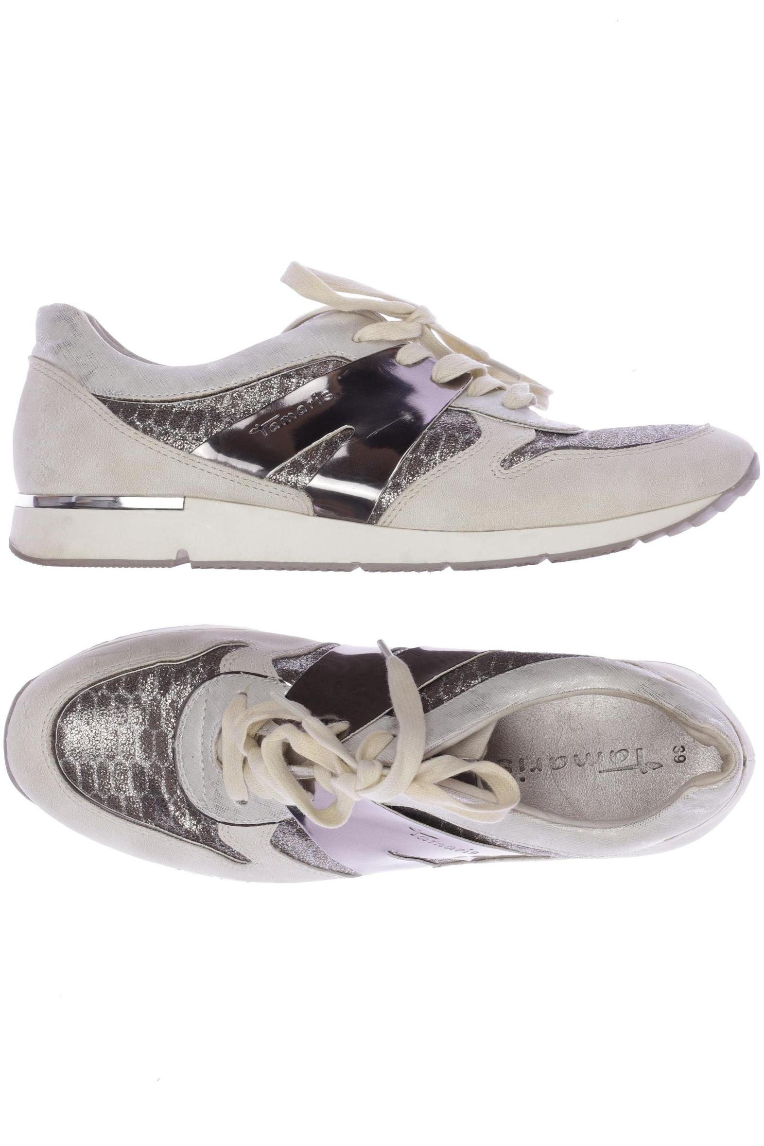 

Tamaris Damen Sneakers, cremeweiß, Gr. 39
