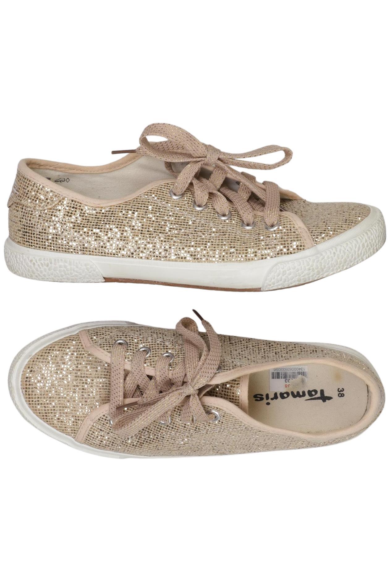 

Tamaris Damen Sneakers, gold, Gr. 38