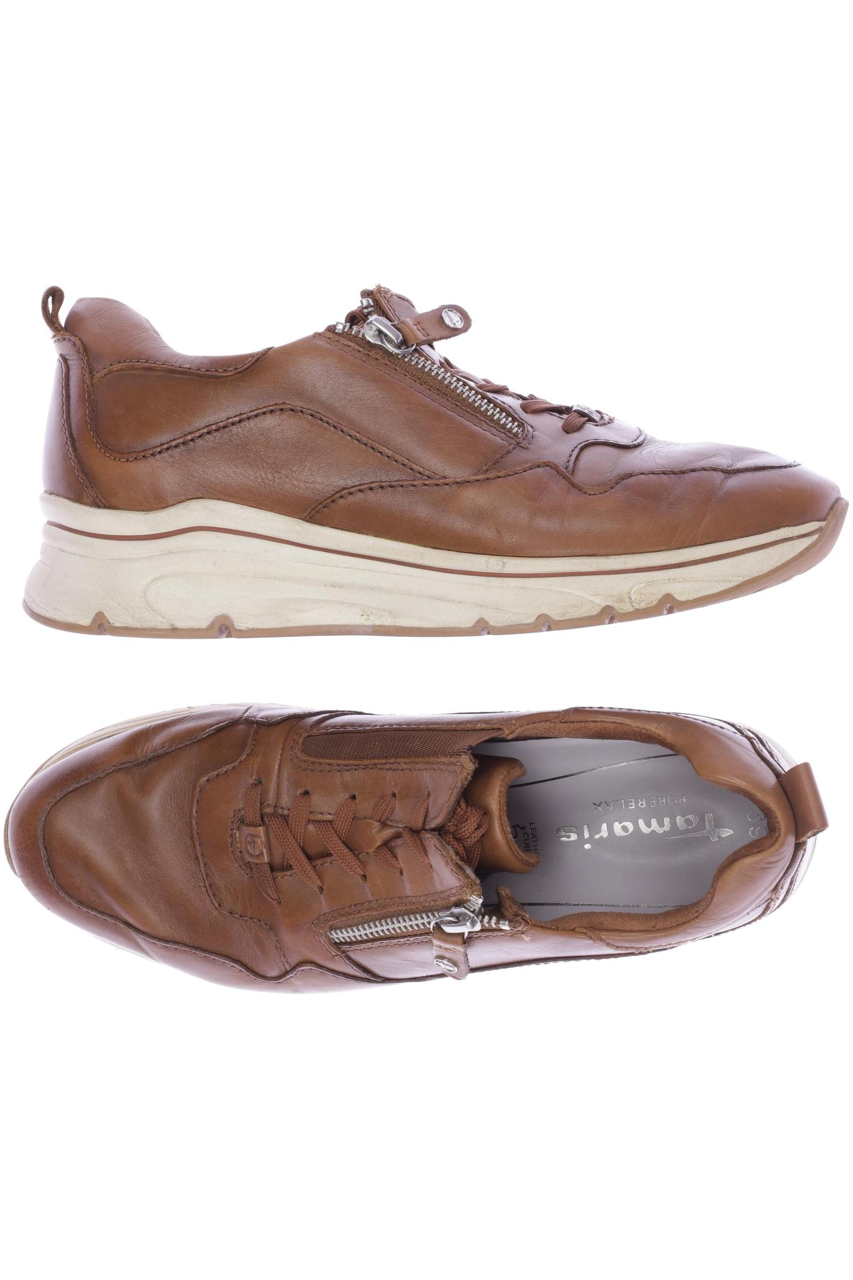 

Tamaris Damen Sneakers, braun, Gr. 39