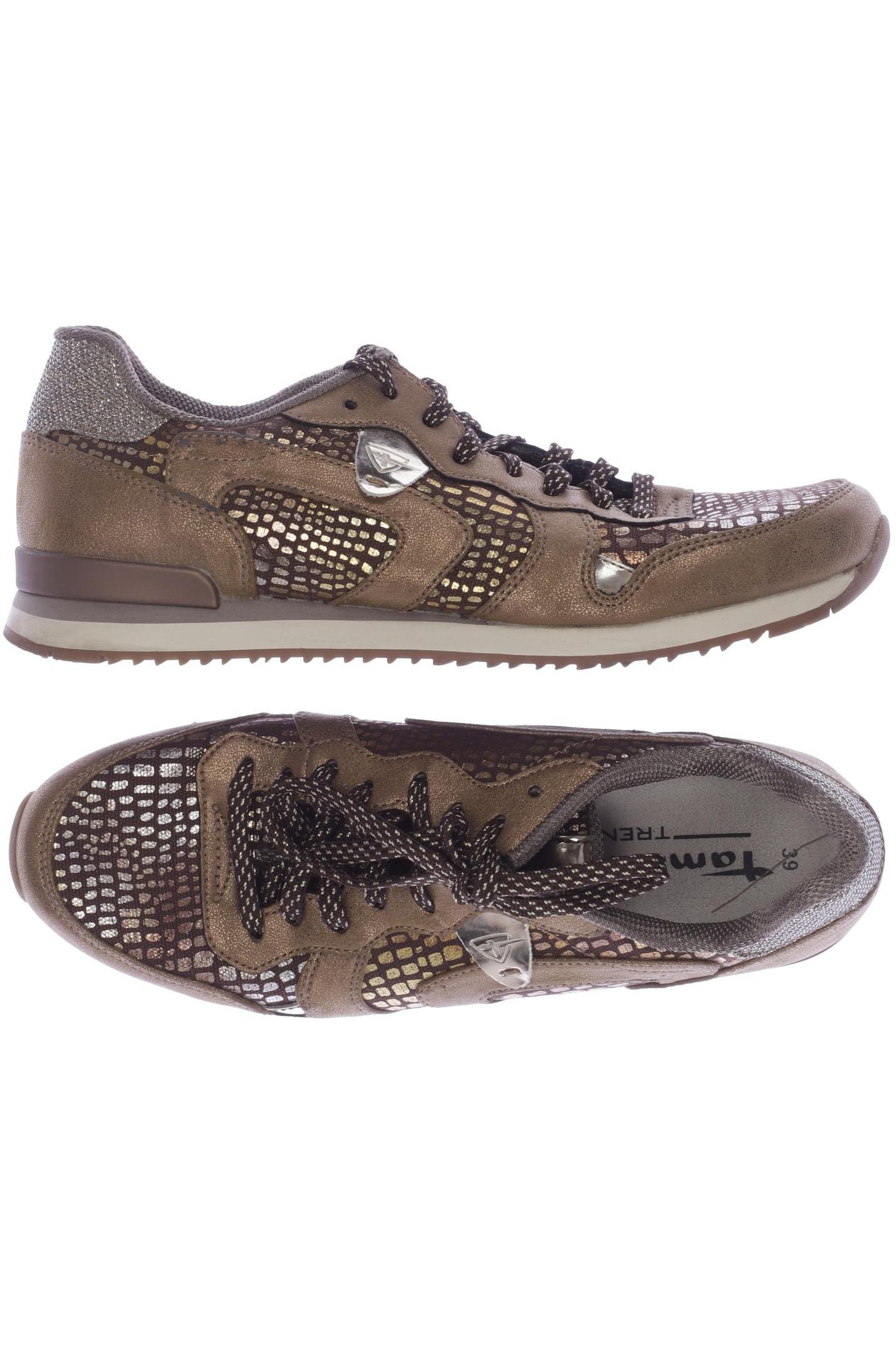 

Tamaris Damen Sneakers, braun, Gr. 39