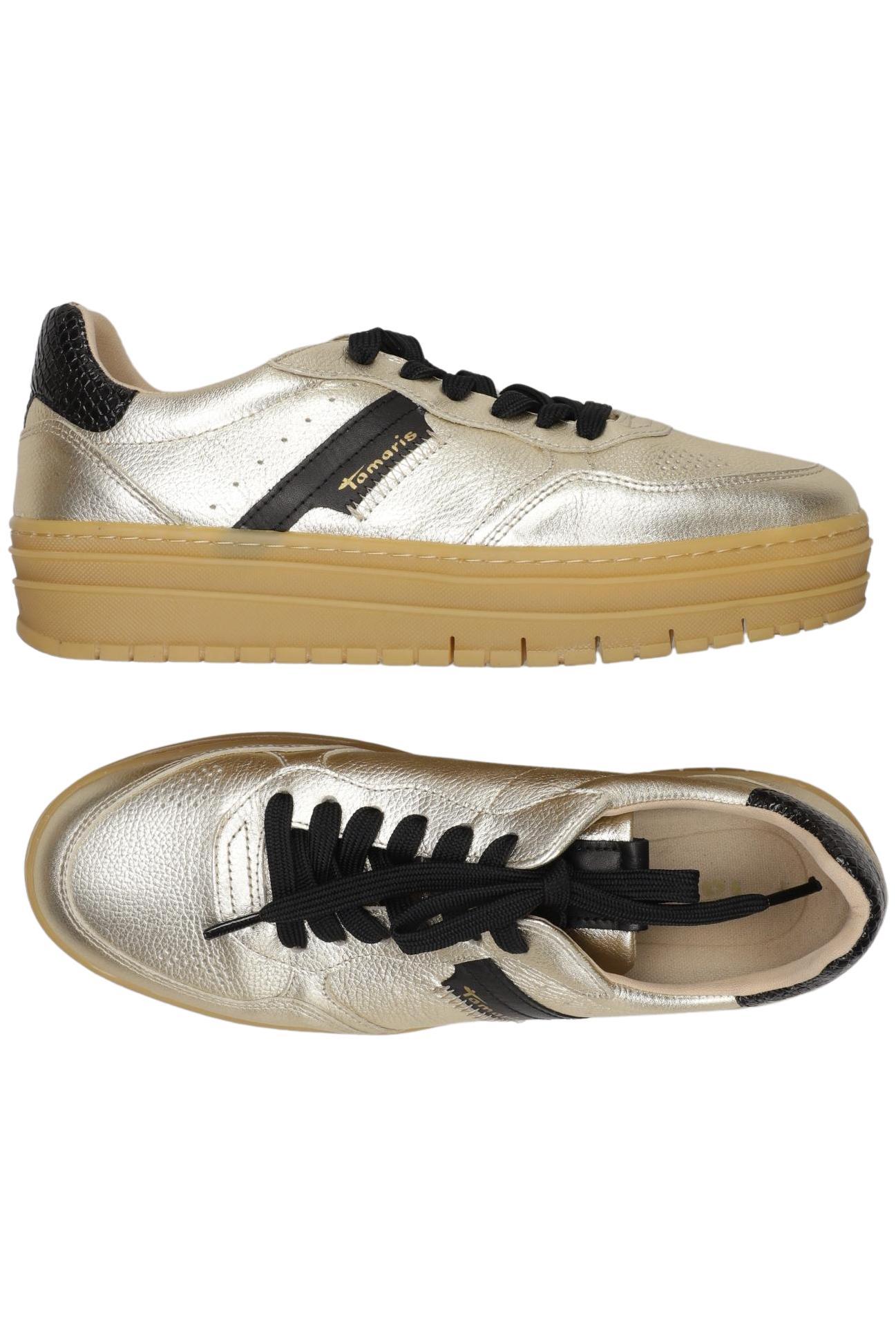 

Tamaris Damen Sneakers, gold, Gr. 40