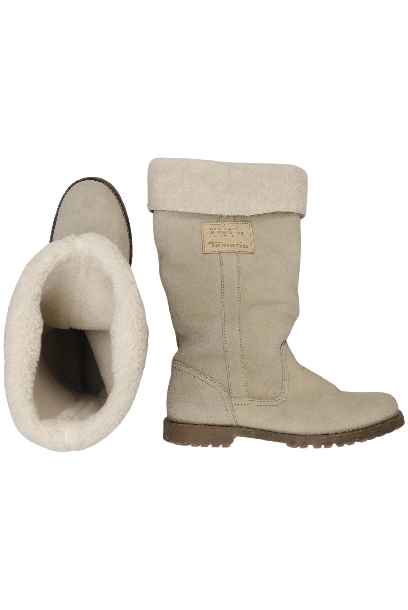 

Tamaris Damen Stiefel, beige, Gr. 39