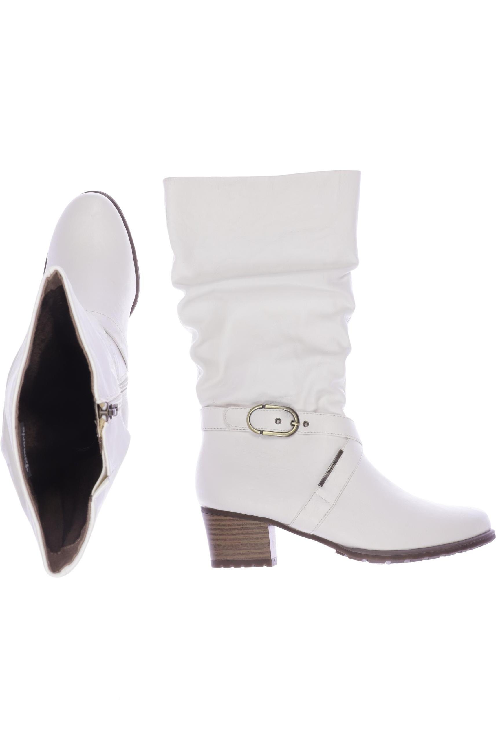 

Tamaris Damen Stiefel, weiß, Gr. 40