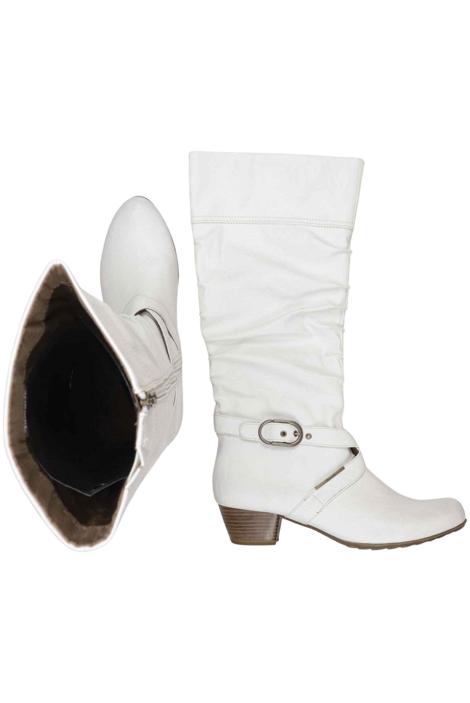 

Tamaris Damen Stiefel, weiß, Gr. 41