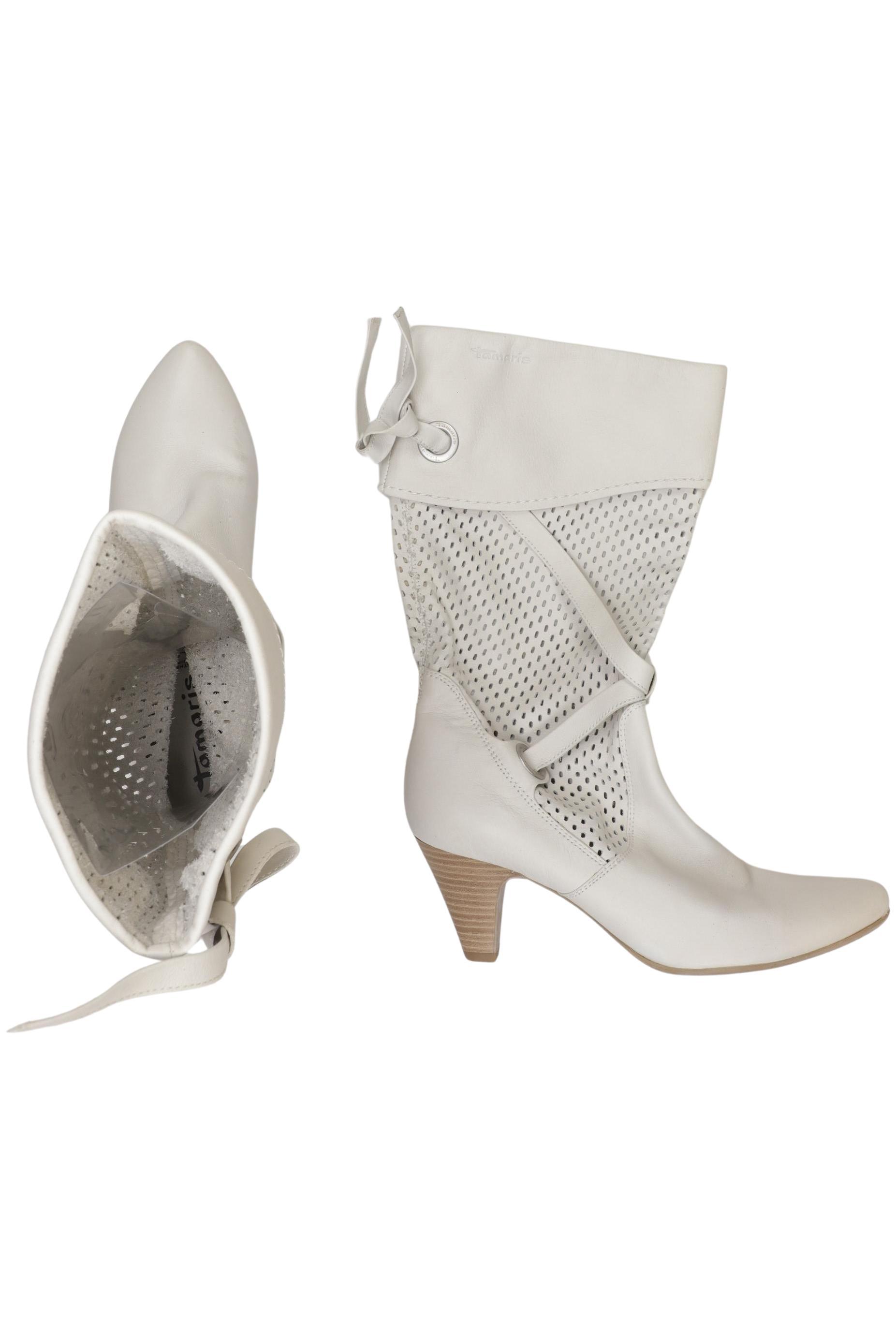 

Tamaris Damen Stiefel, cremeweiß, Gr. 39