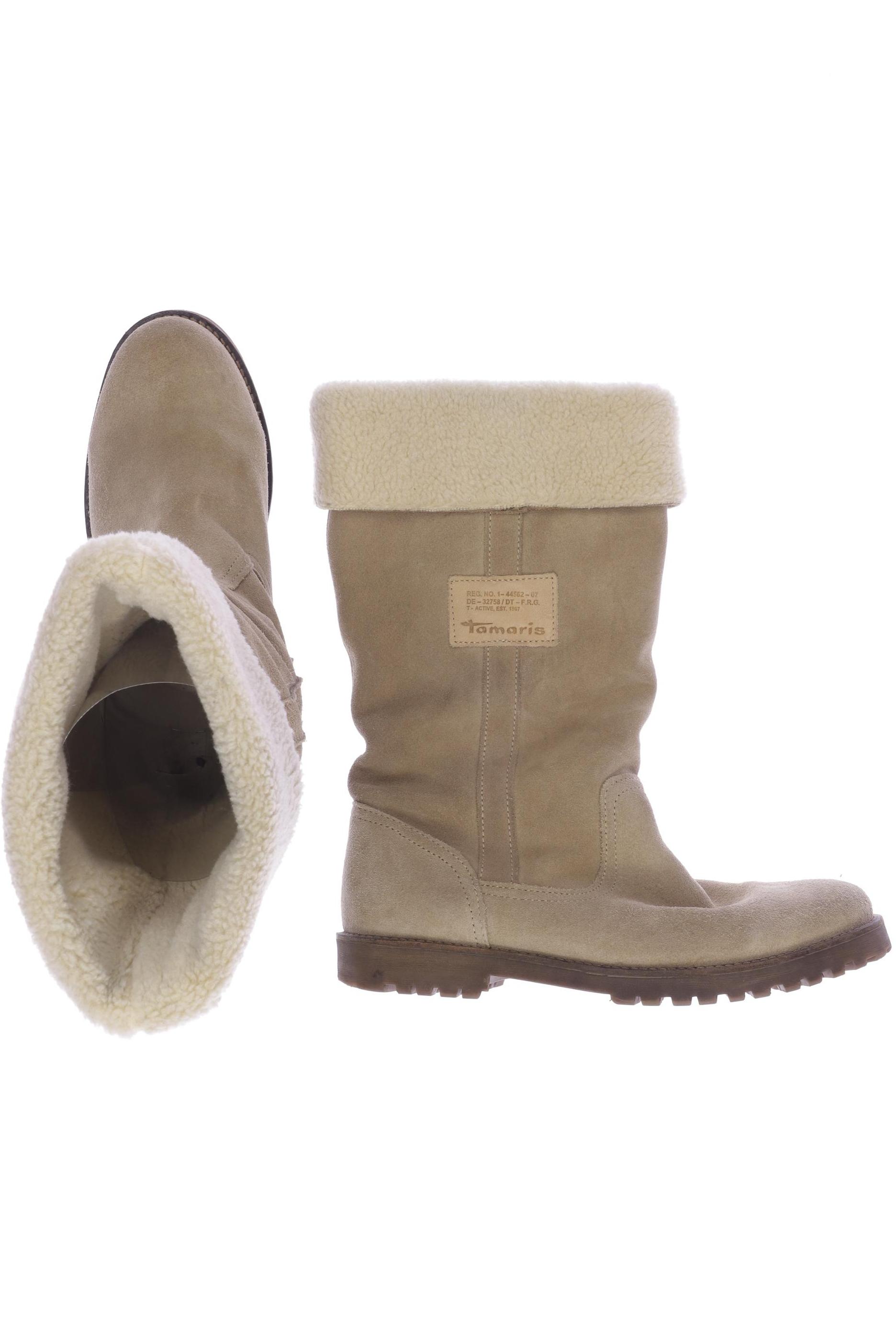 

Tamaris Damen Stiefel, beige, Gr. 42