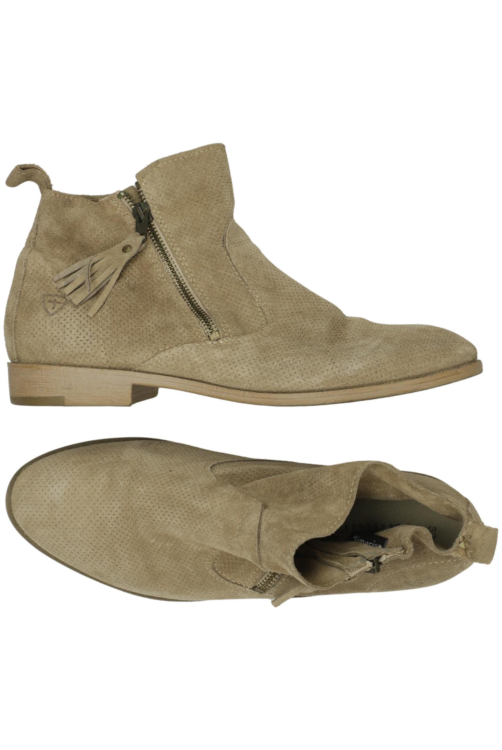 

Tamaris Damen Stiefelette, beige, Gr. 39