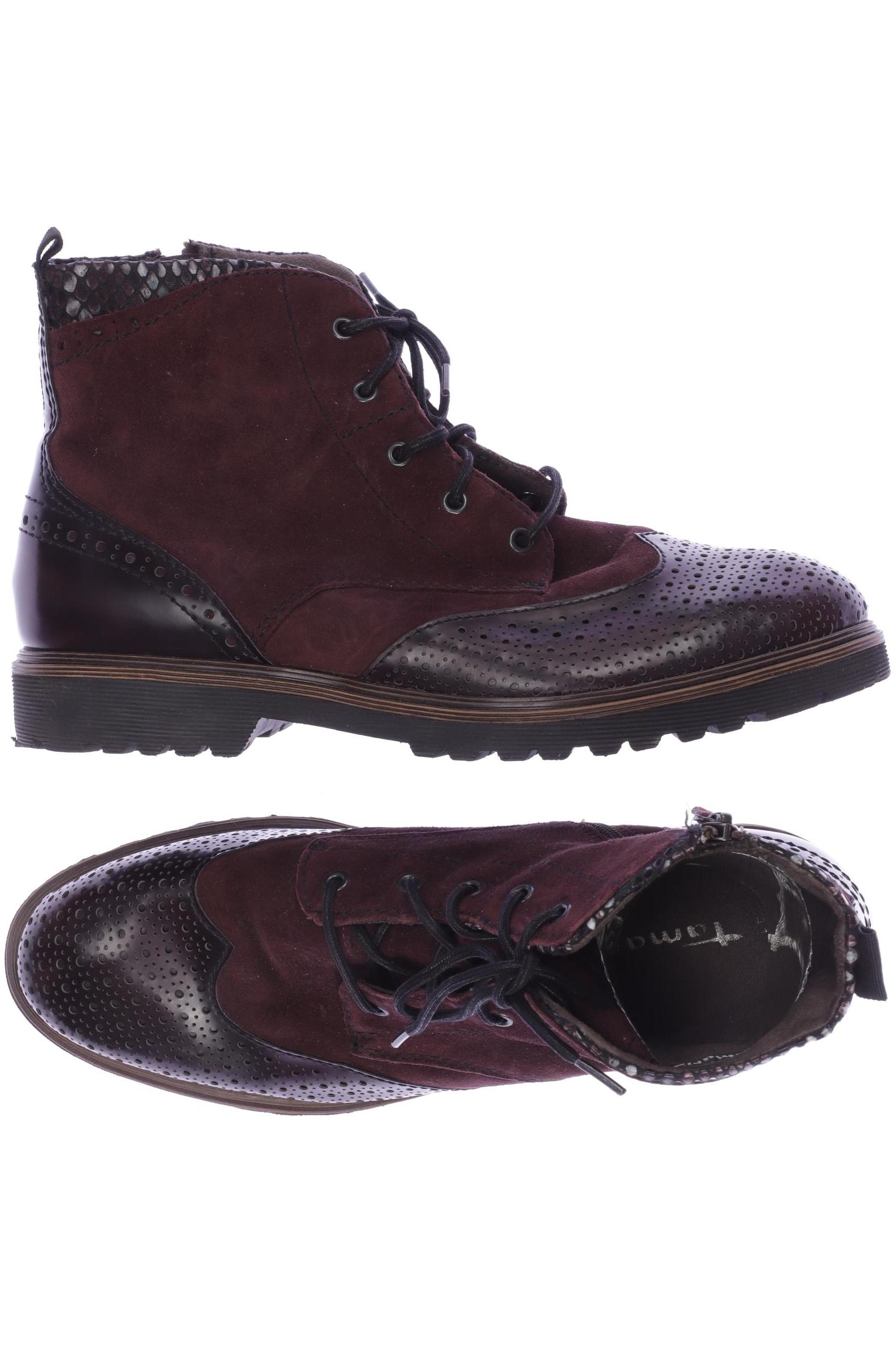 

Tamaris Damen Stiefelette, bordeaux, Gr. 41