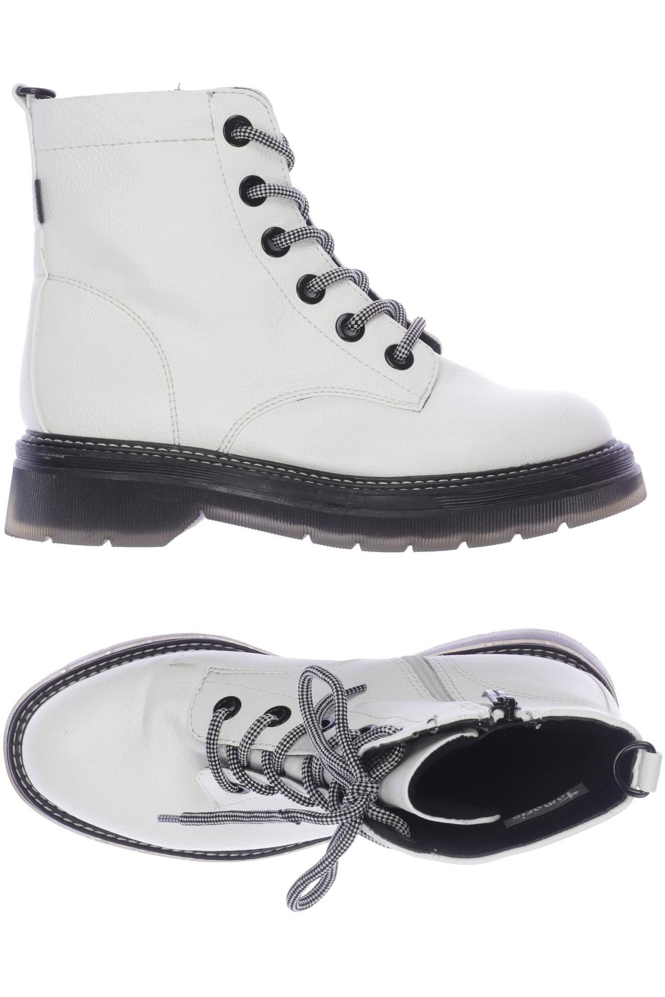 

Tamaris Damen Stiefelette, weiß, Gr. 38