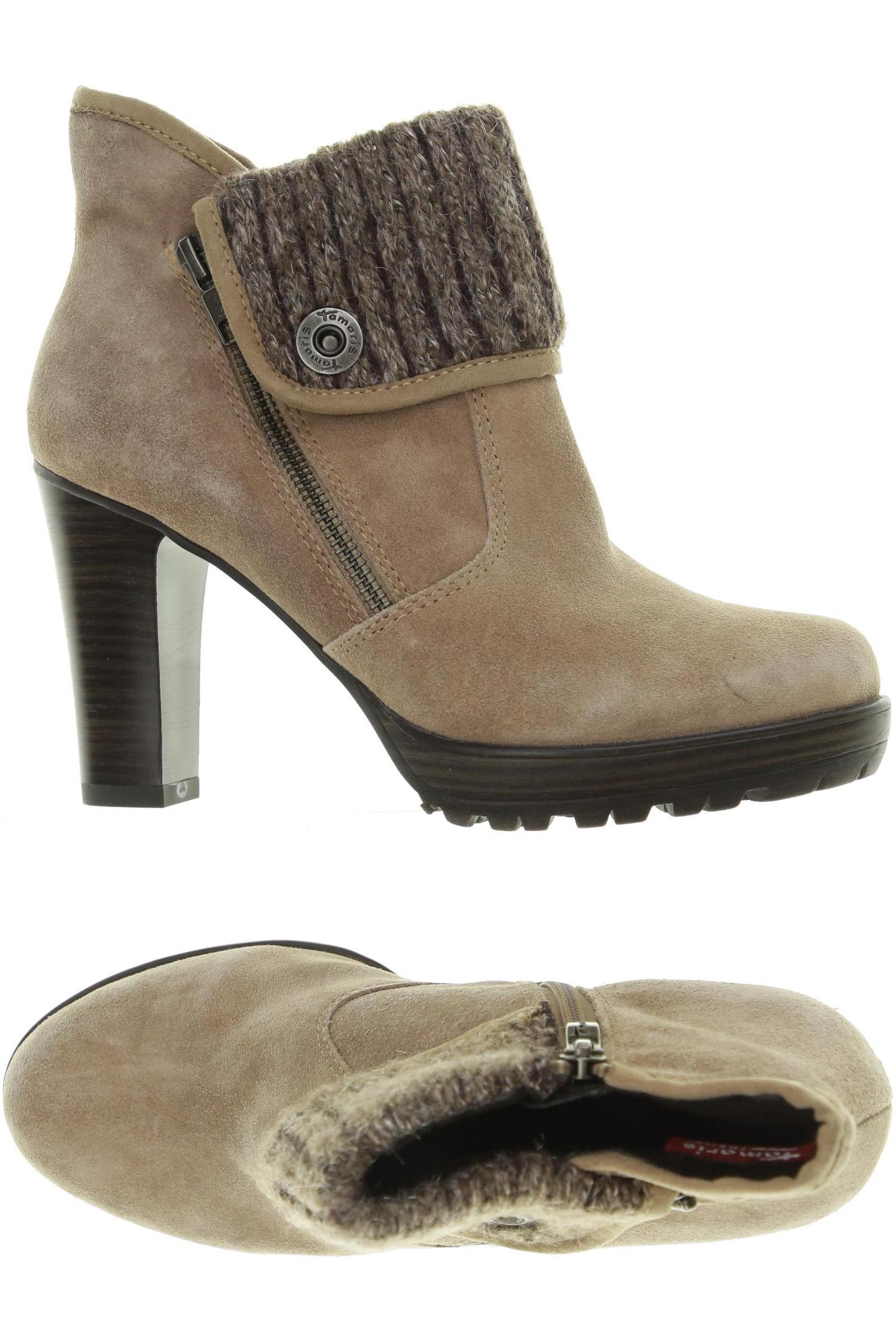 

Tamaris Damen Stiefelette, beige, Gr. 38