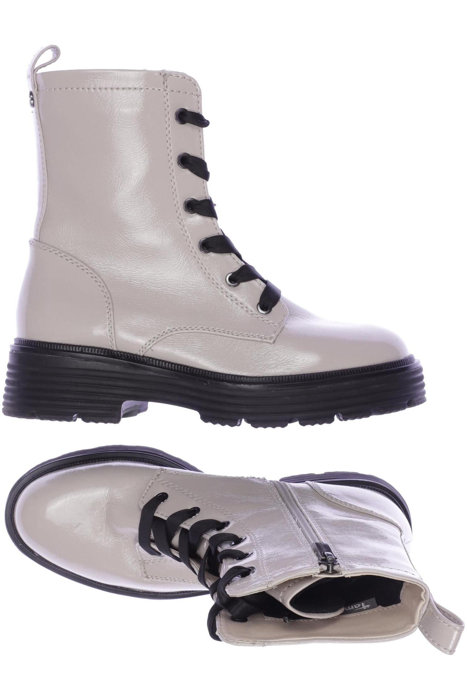 

Tamaris Damen Stiefelette, cremeweiß, Gr. 39
