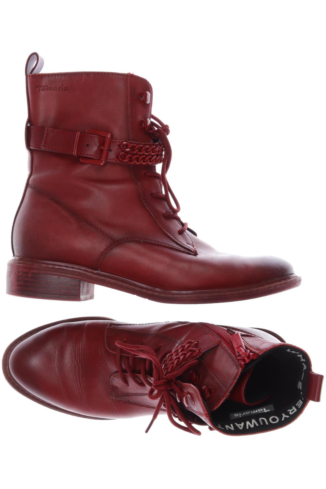 

Tamaris Damen Stiefelette, rot, Gr. 38