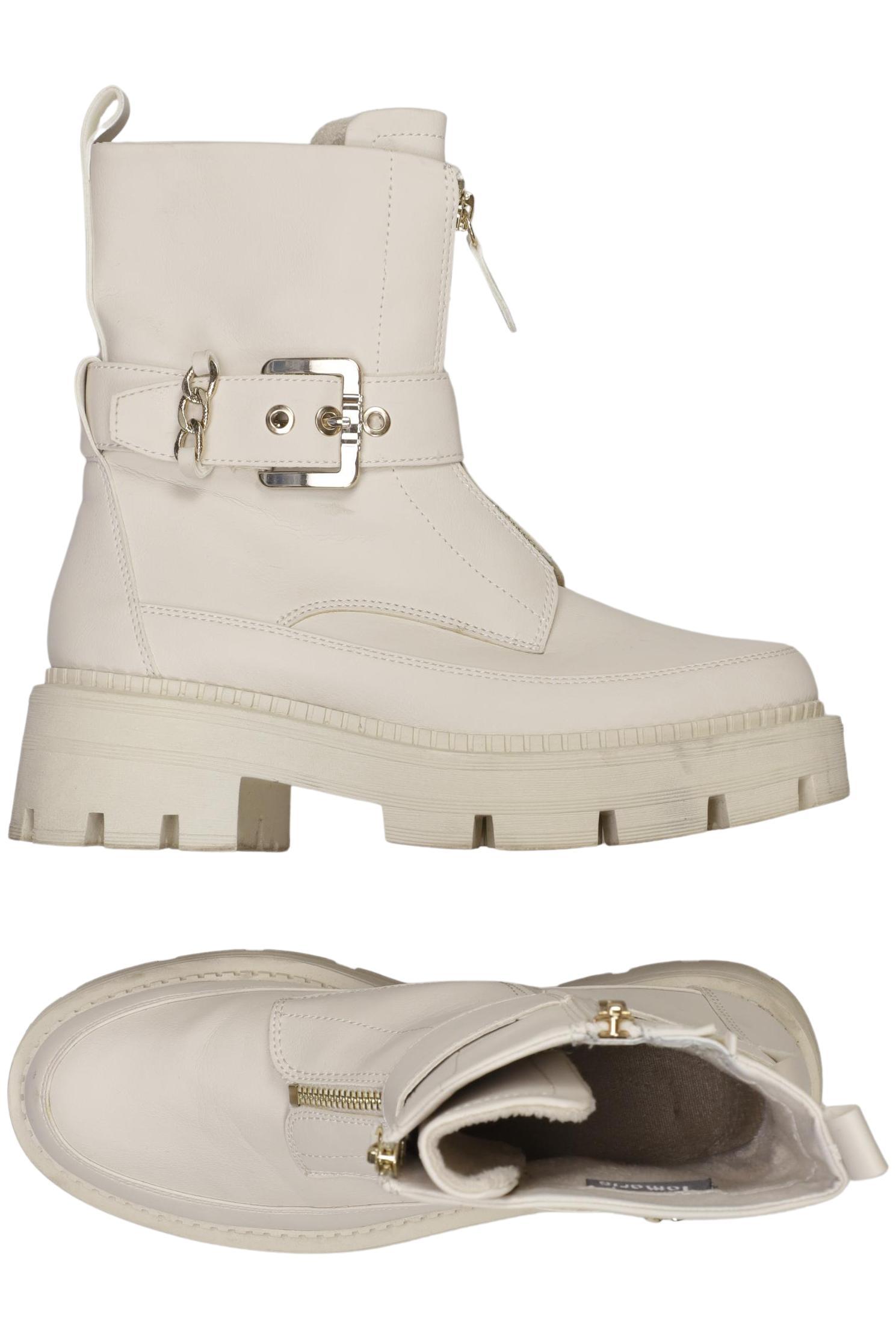 

Tamaris Damen Stiefelette, cremeweiß, Gr. 38