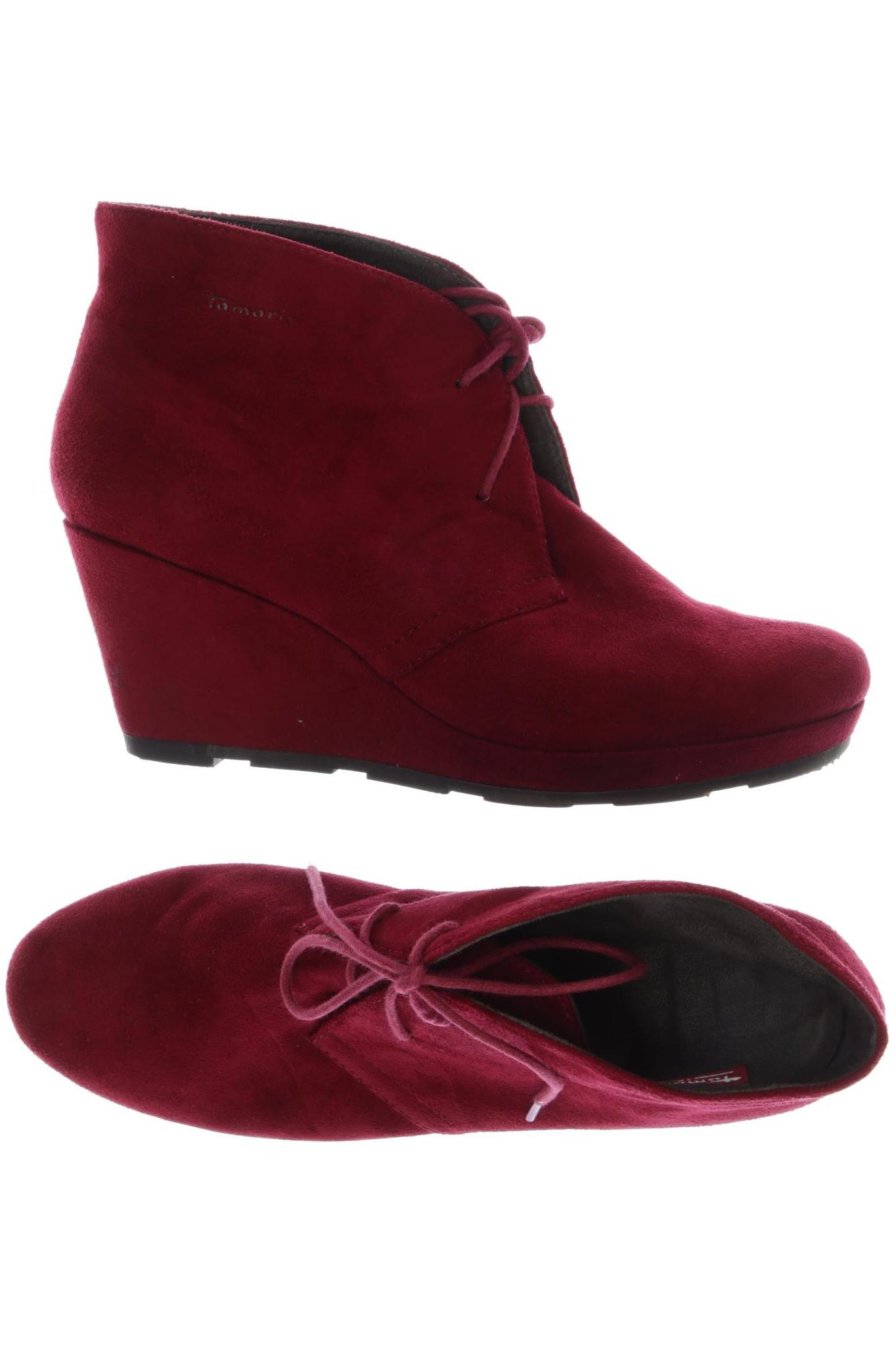 

Tamaris Damen Stiefelette, rot, Gr. 40