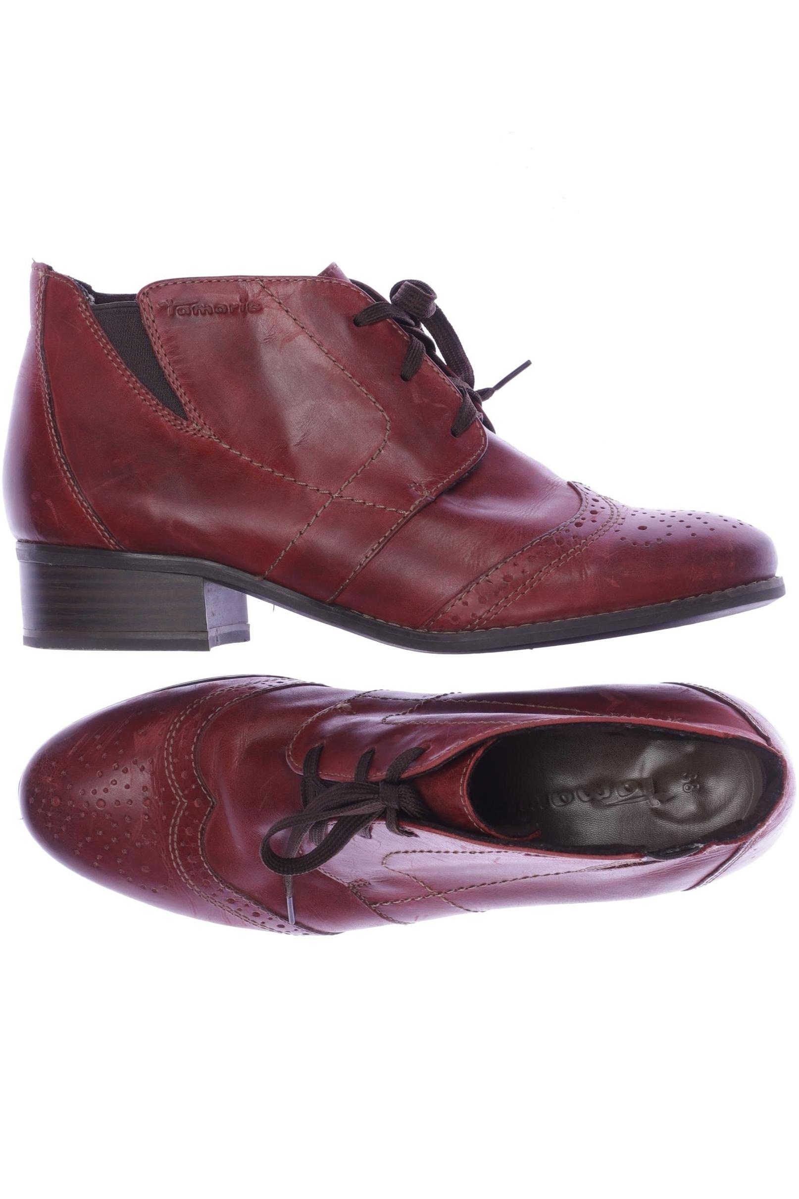 

Tamaris Damen Stiefelette, bordeaux, Gr. 38