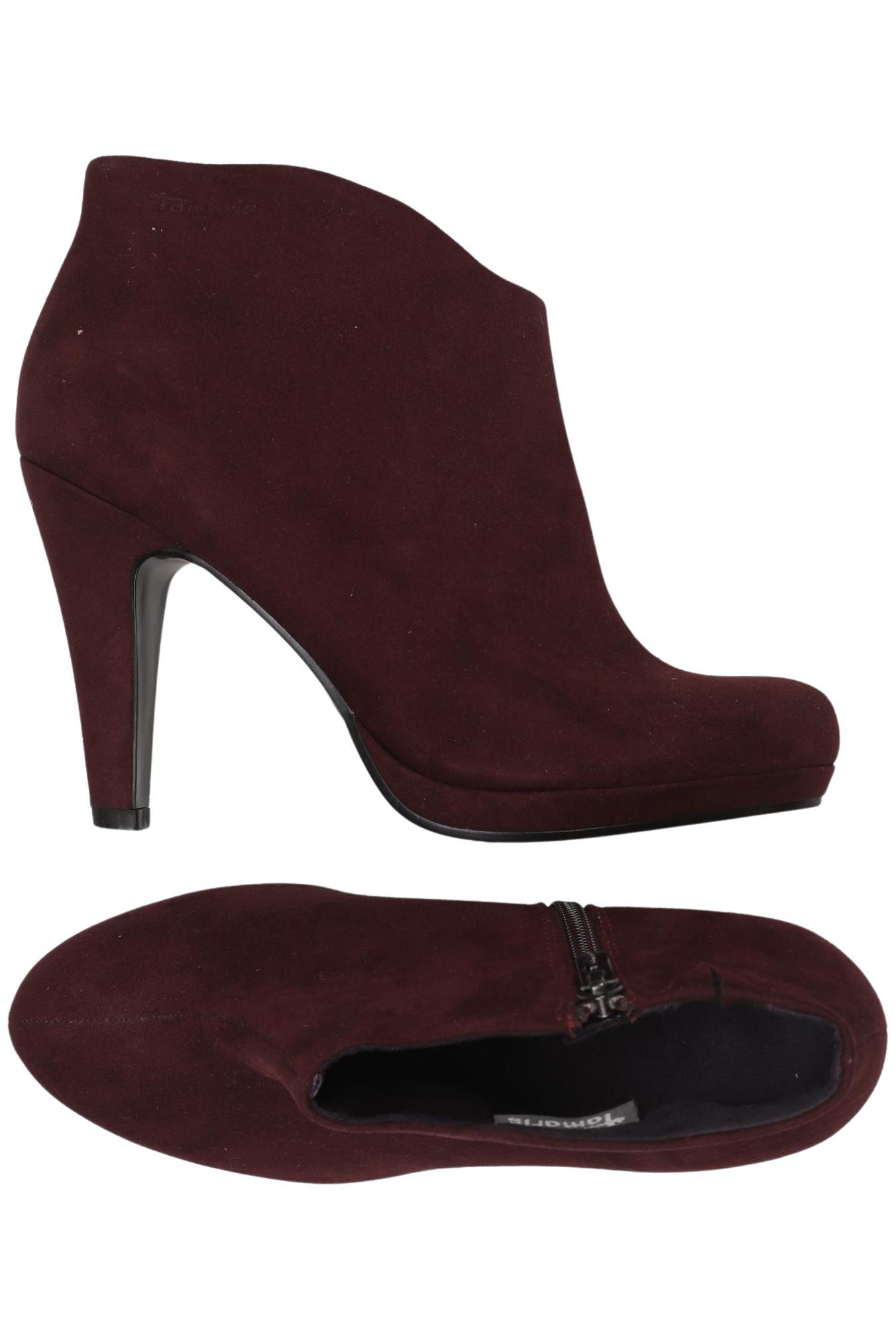

Tamaris Damen Stiefelette, bordeaux, Gr. 38