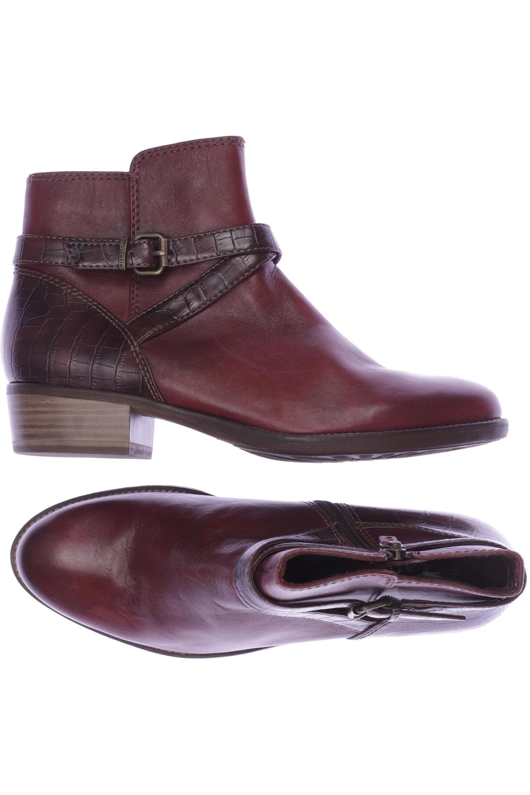 

Tamaris Damen Stiefelette, bordeaux, Gr. 38