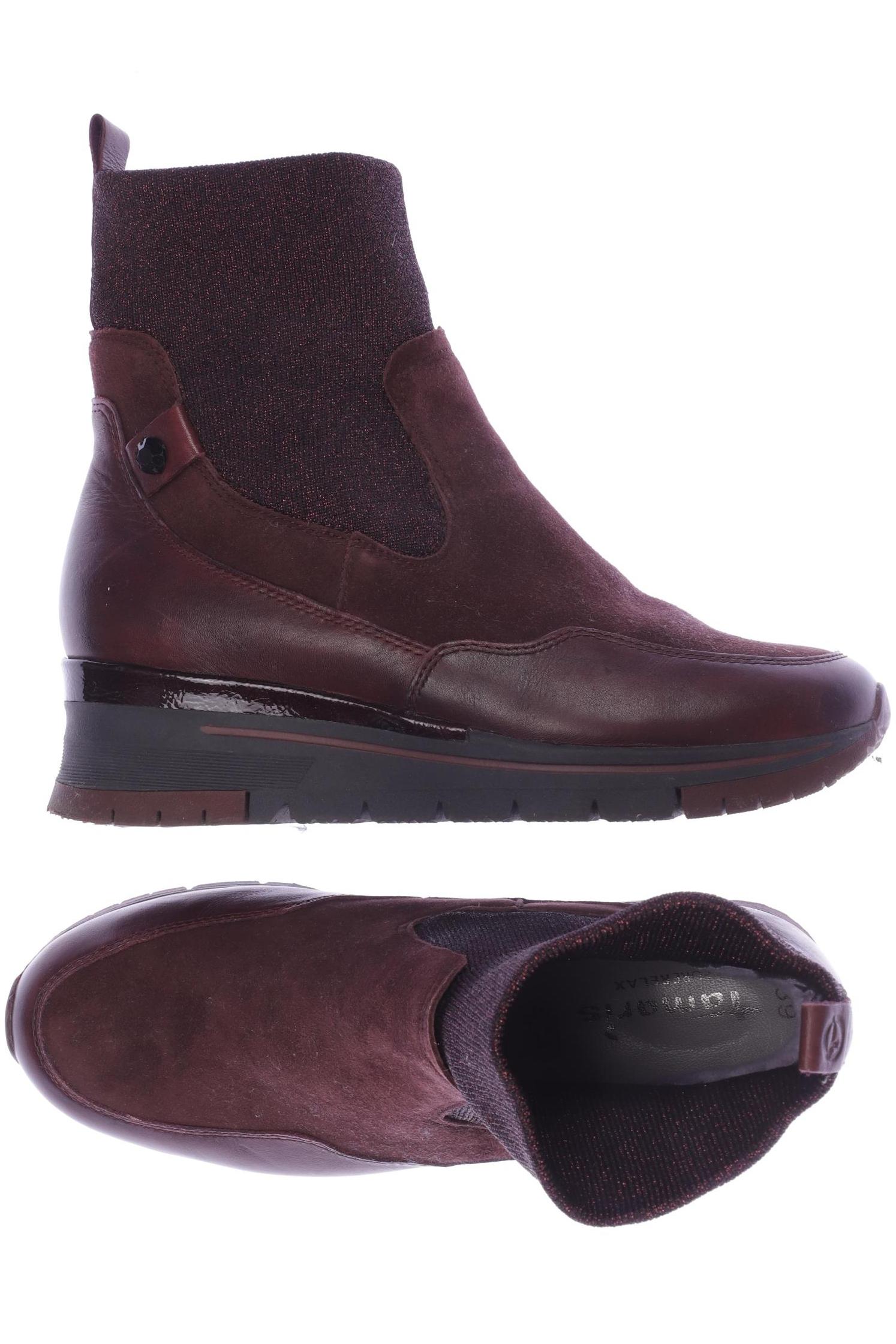 

Tamaris Damen Stiefelette, bordeaux, Gr. 39