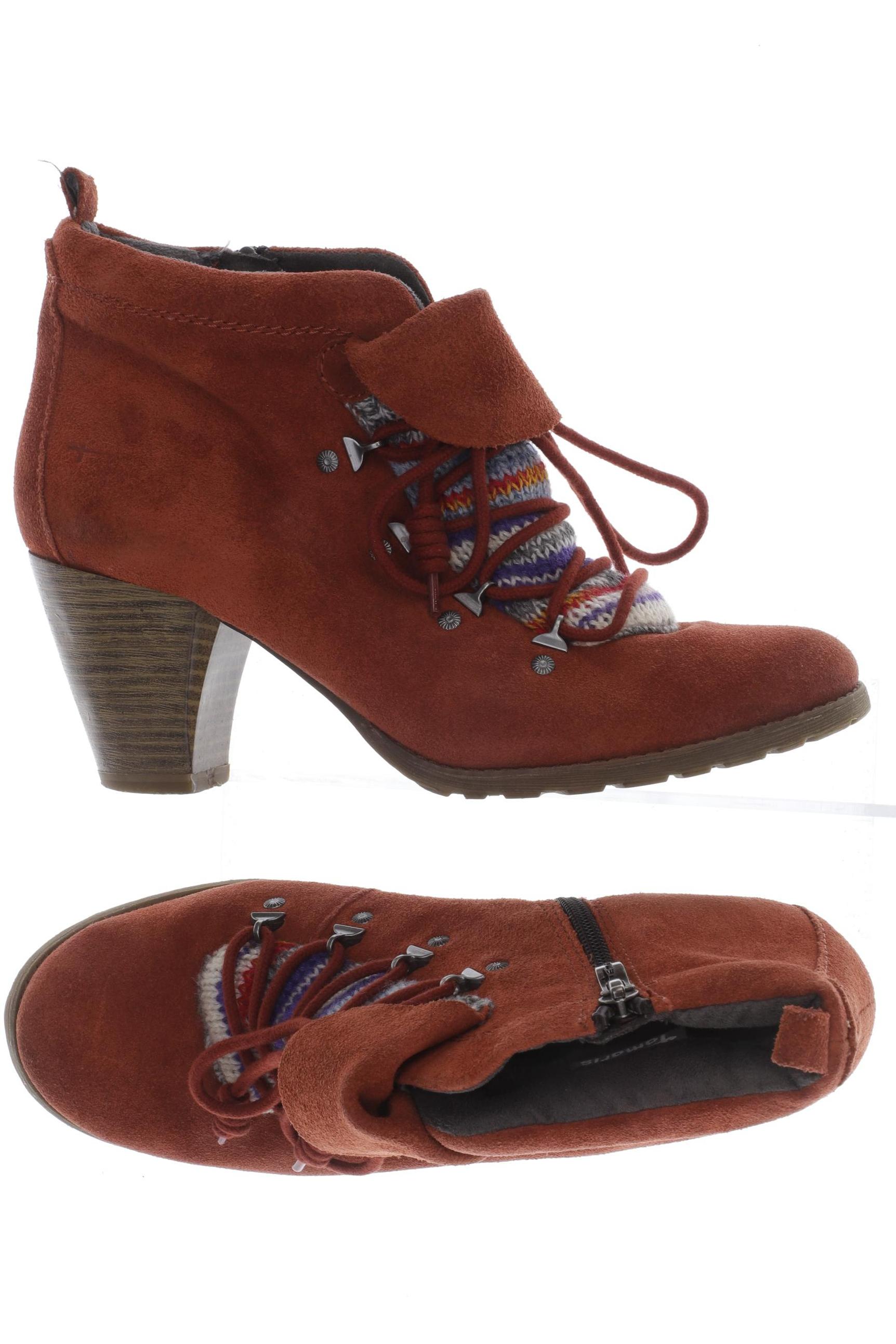 

Tamaris Damen Stiefelette, orange, Gr. 40