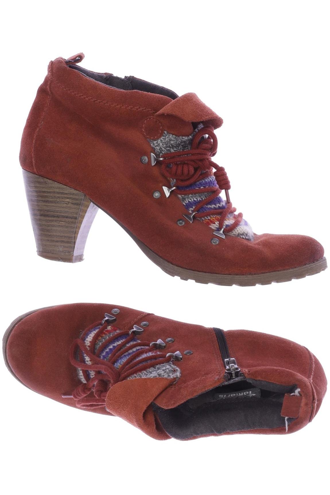 

Tamaris Damen Stiefelette, orange, Gr. 41