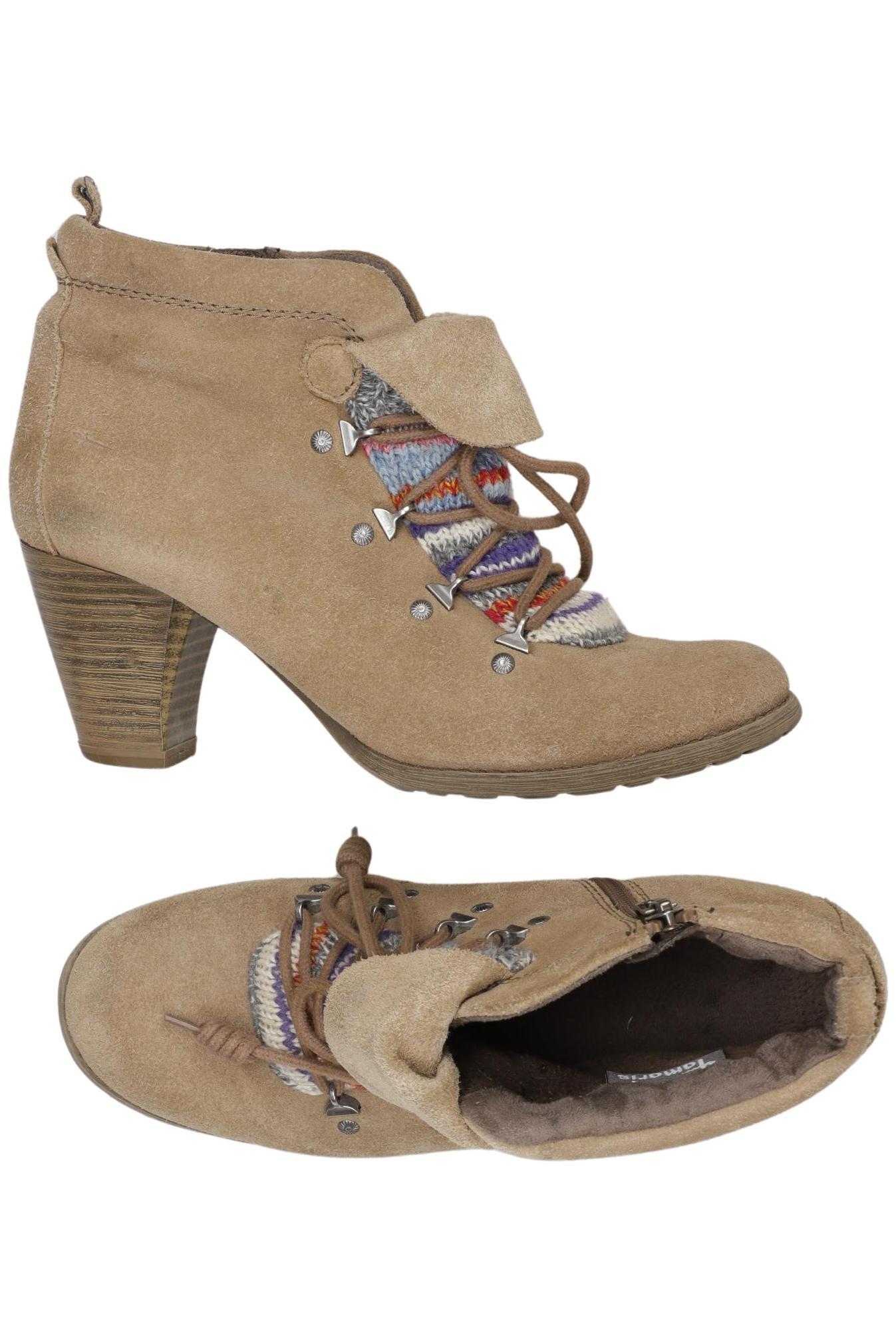 

Tamaris Damen Stiefelette, beige, Gr. 39