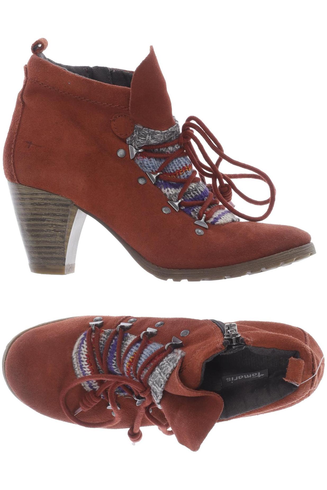 

Tamaris Damen Stiefelette, rot, Gr. 37