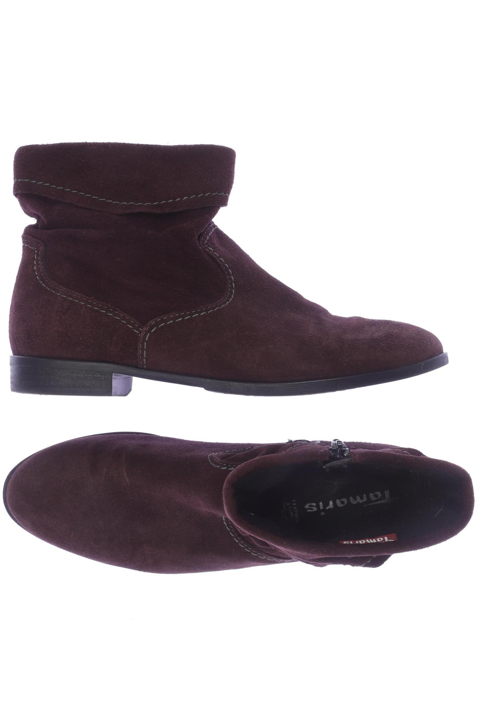 

Tamaris Damen Stiefelette, bordeaux, Gr. 40