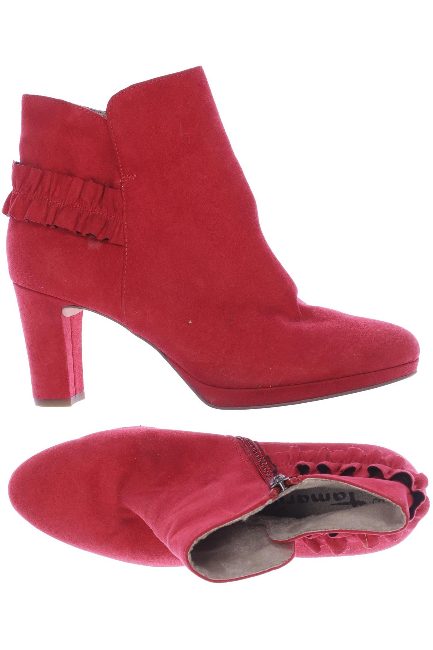 

Tamaris Damen Stiefelette, rot, Gr. 38
