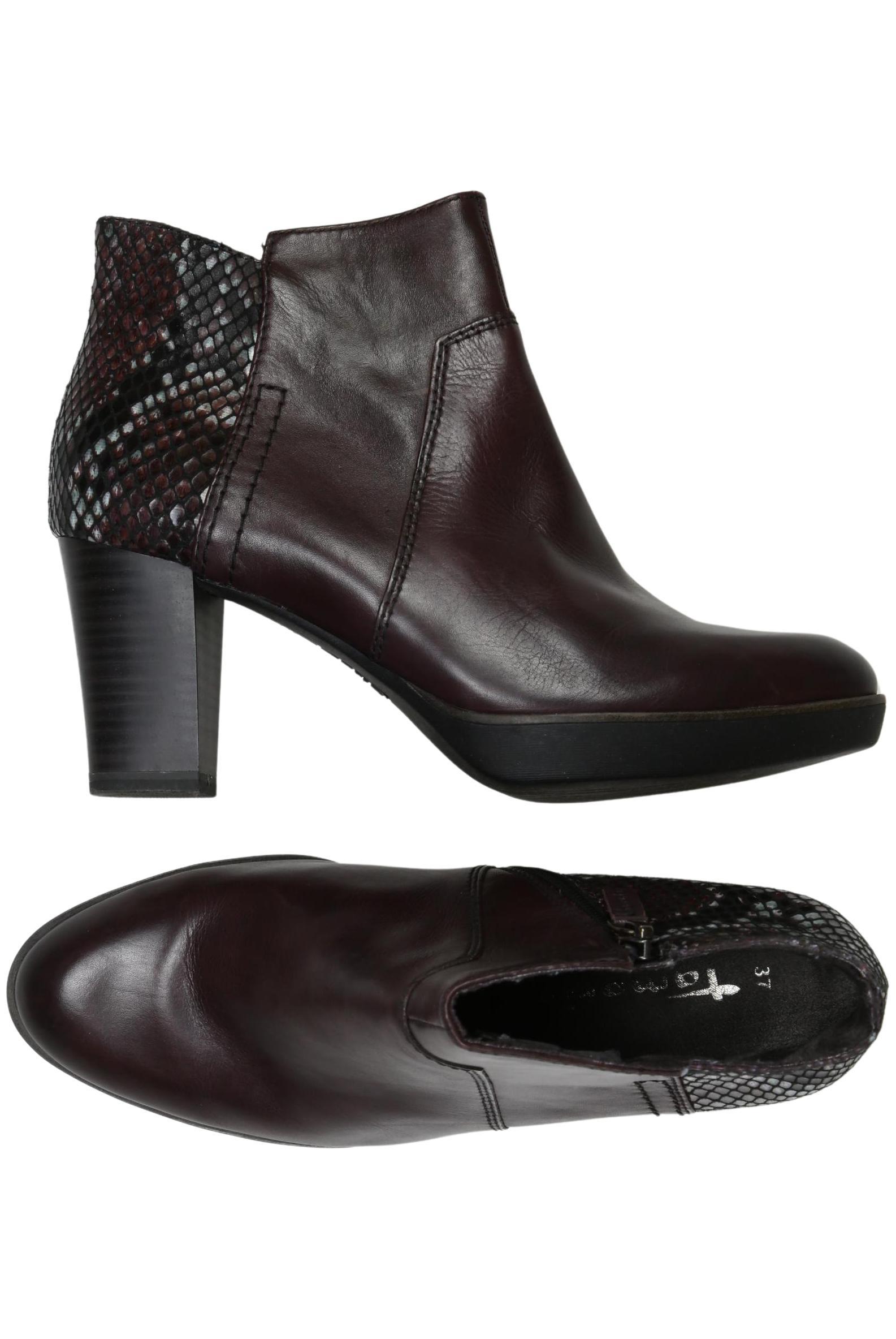 

Tamaris Damen Stiefelette, bordeaux, Gr. 37