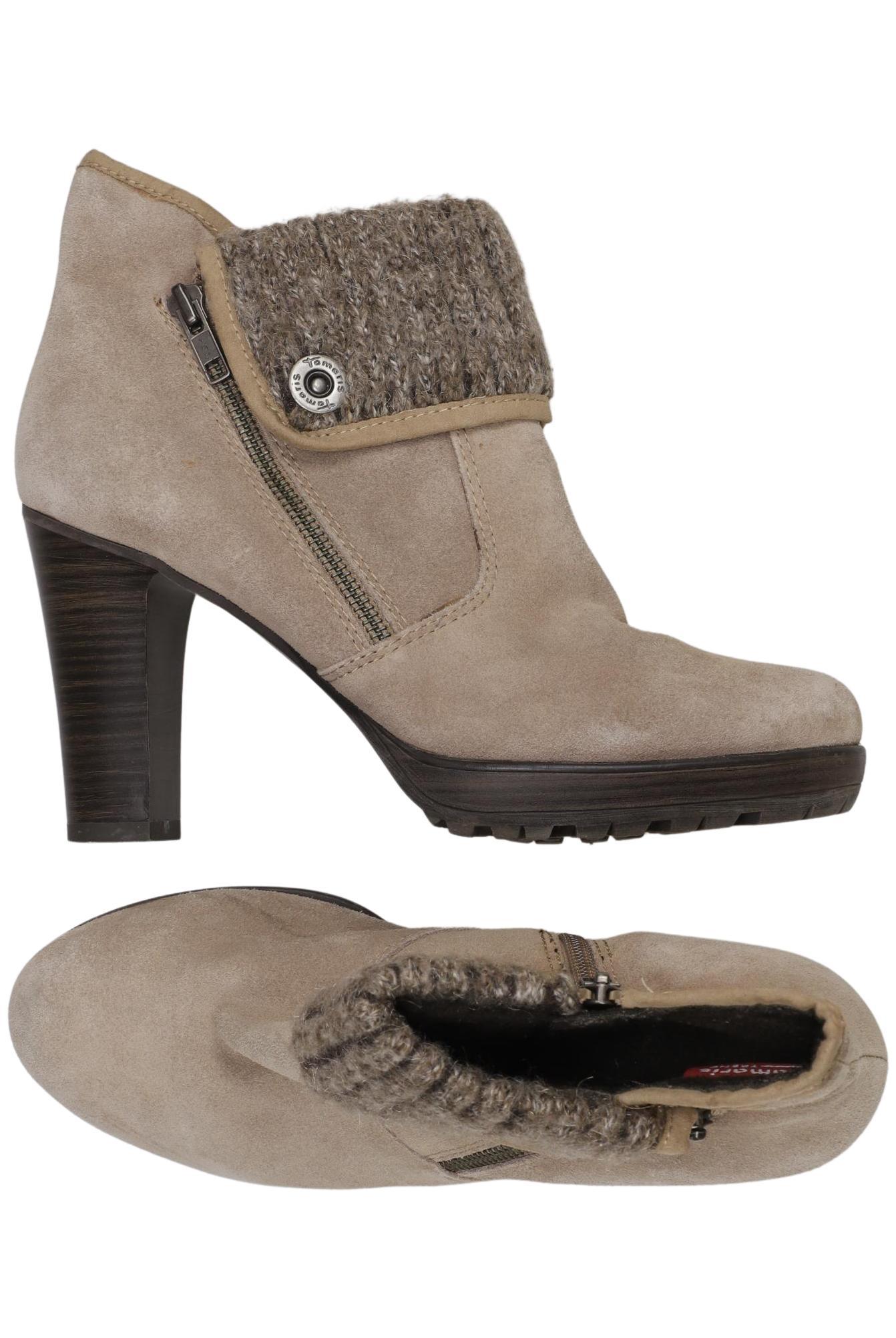 

Tamaris Damen Stiefelette, beige, Gr. 40