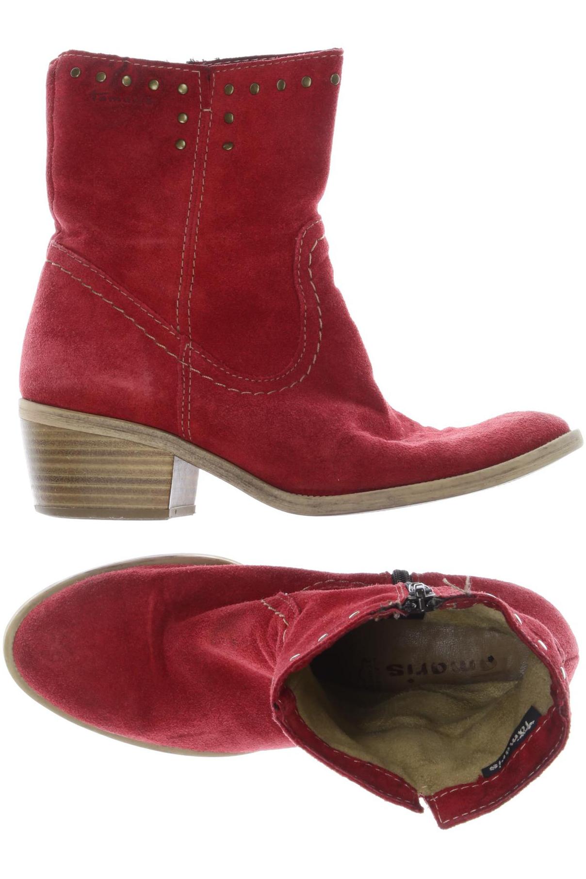 

Tamaris Damen Stiefelette, rot, Gr. 37