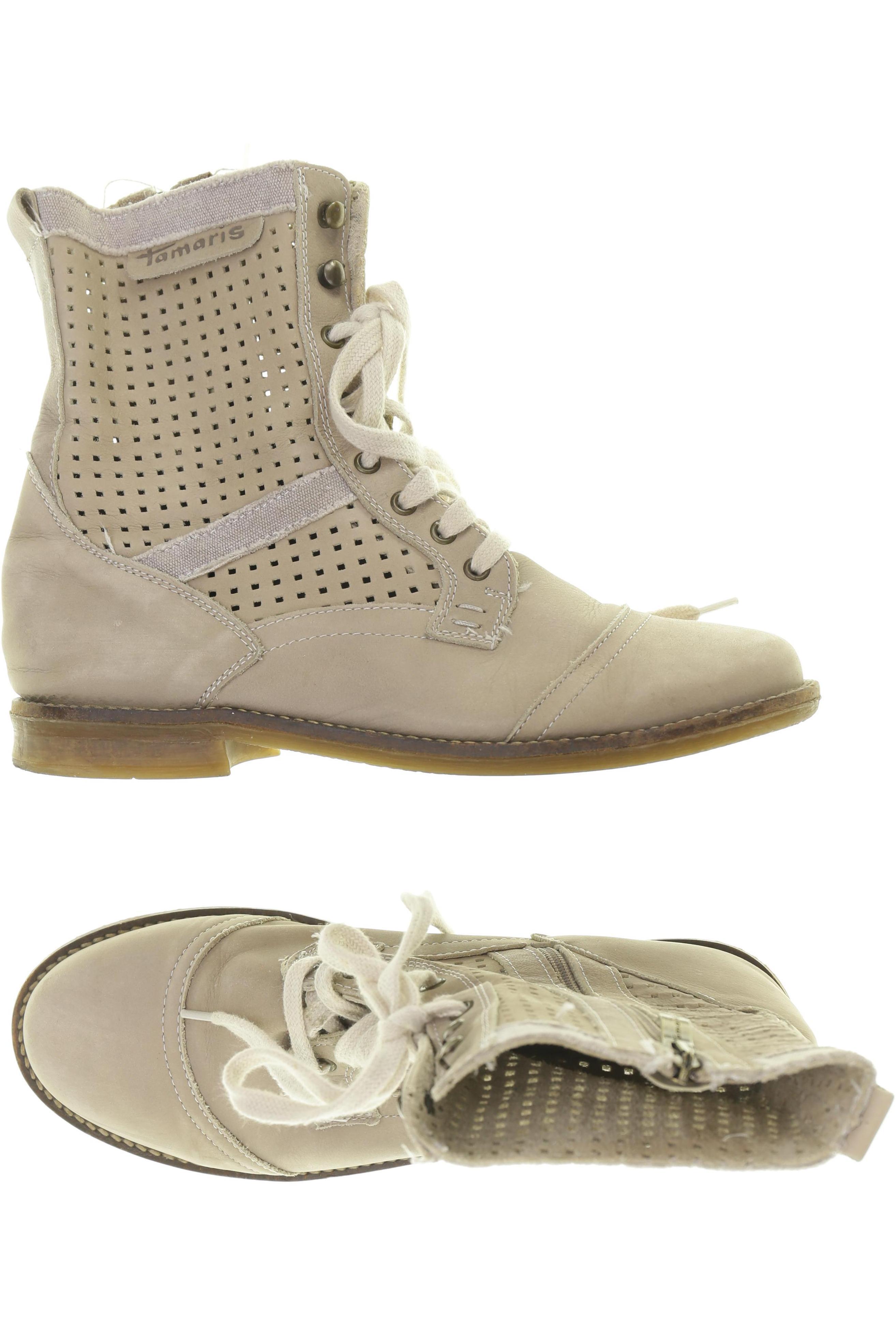 

Tamaris Damen Stiefelette, beige, Gr. 40