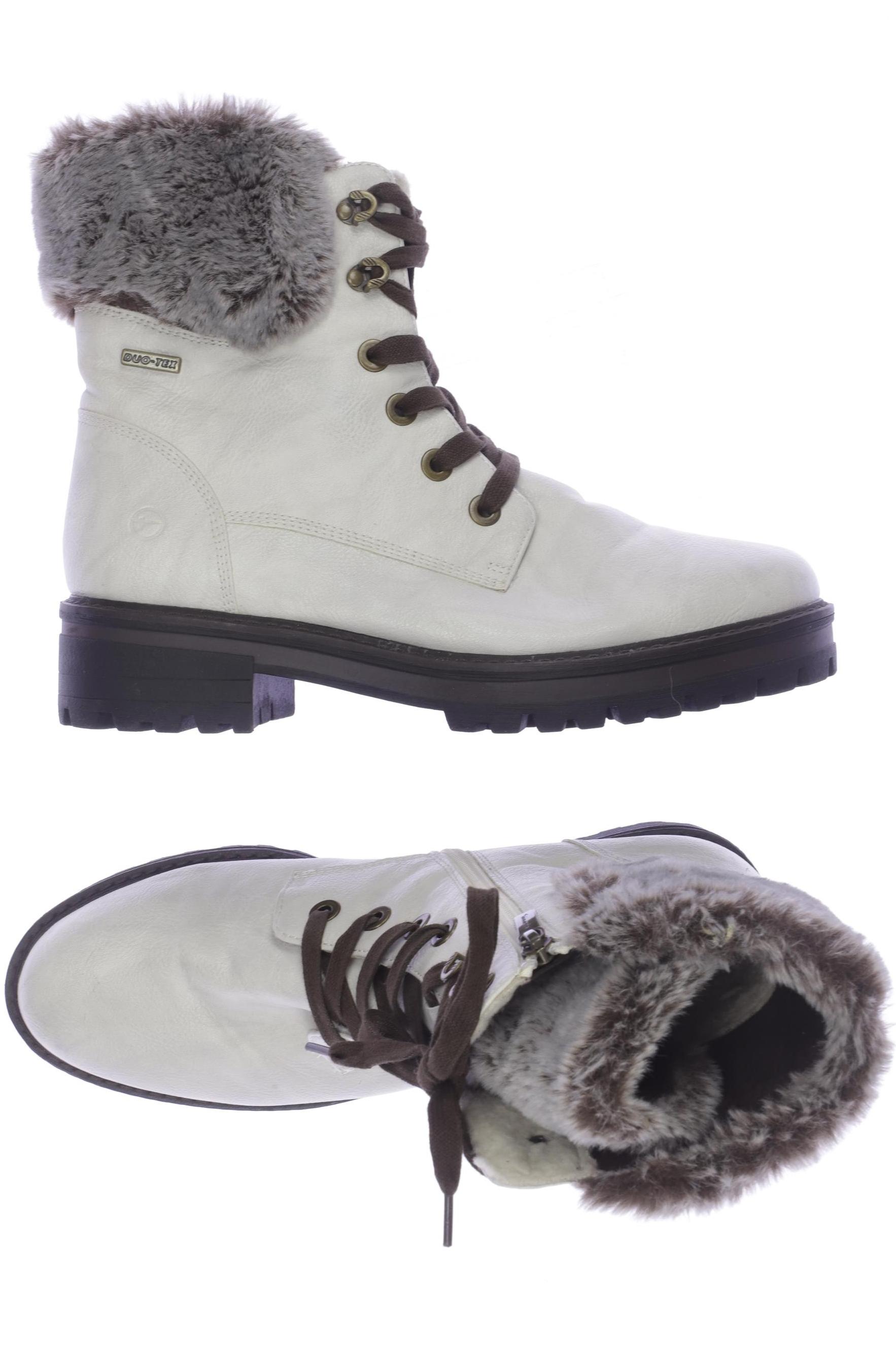 

Tamaris Damen Stiefelette, weiß, Gr. 41