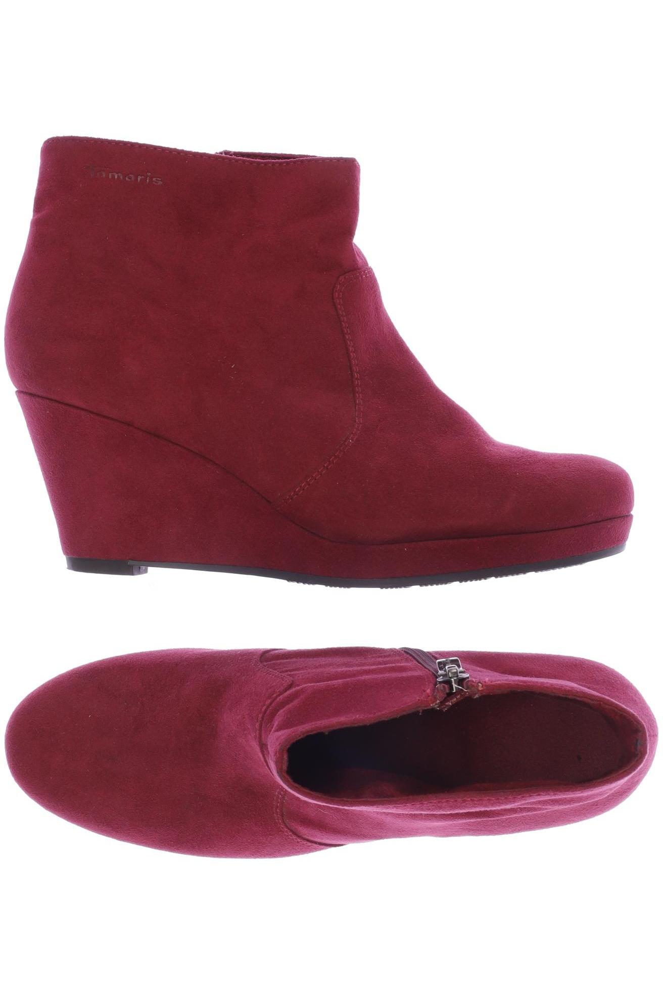 

Tamaris Damen Stiefelette, bordeaux, Gr. 38