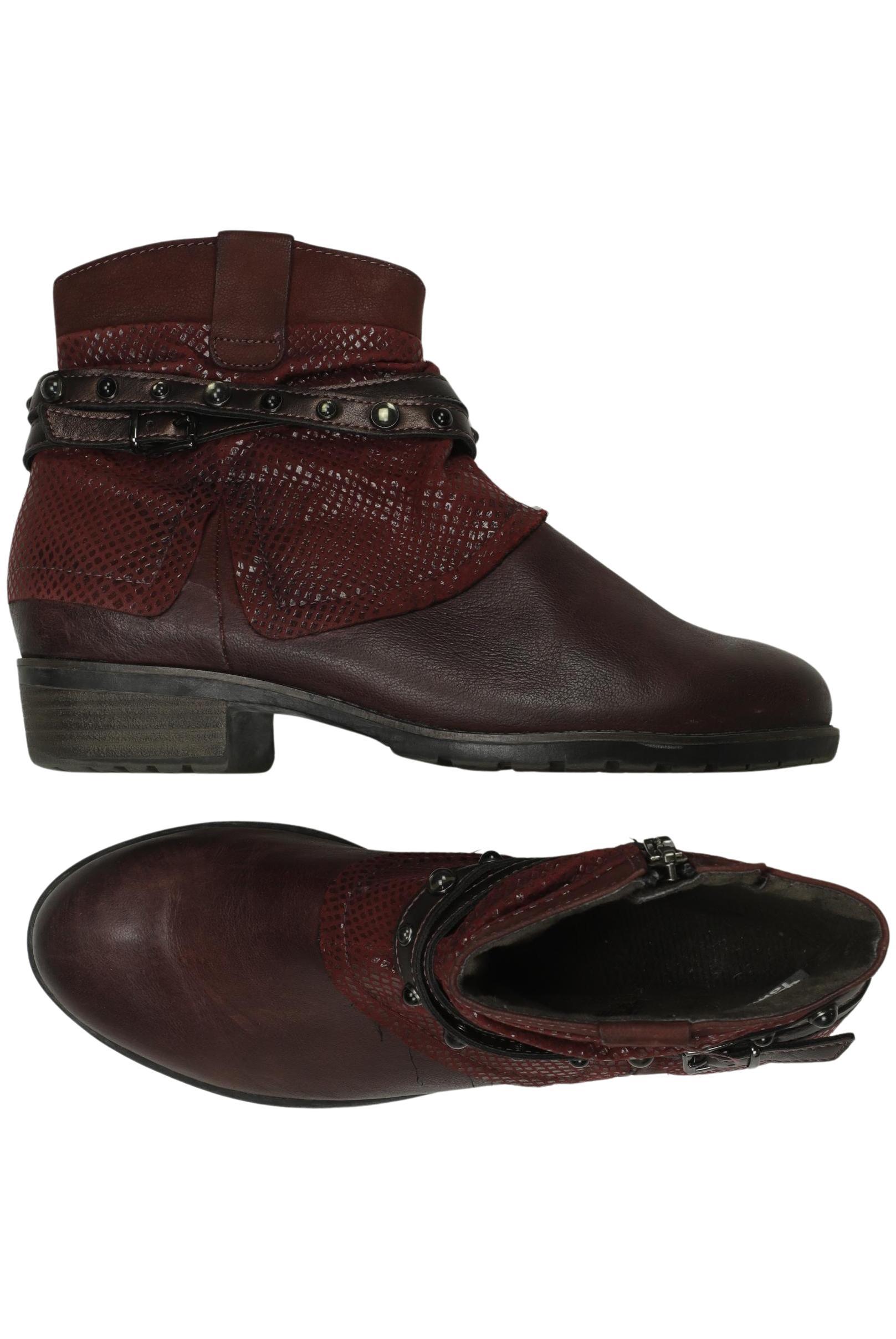 

Tamaris Damen Stiefelette, bordeaux, Gr. 40