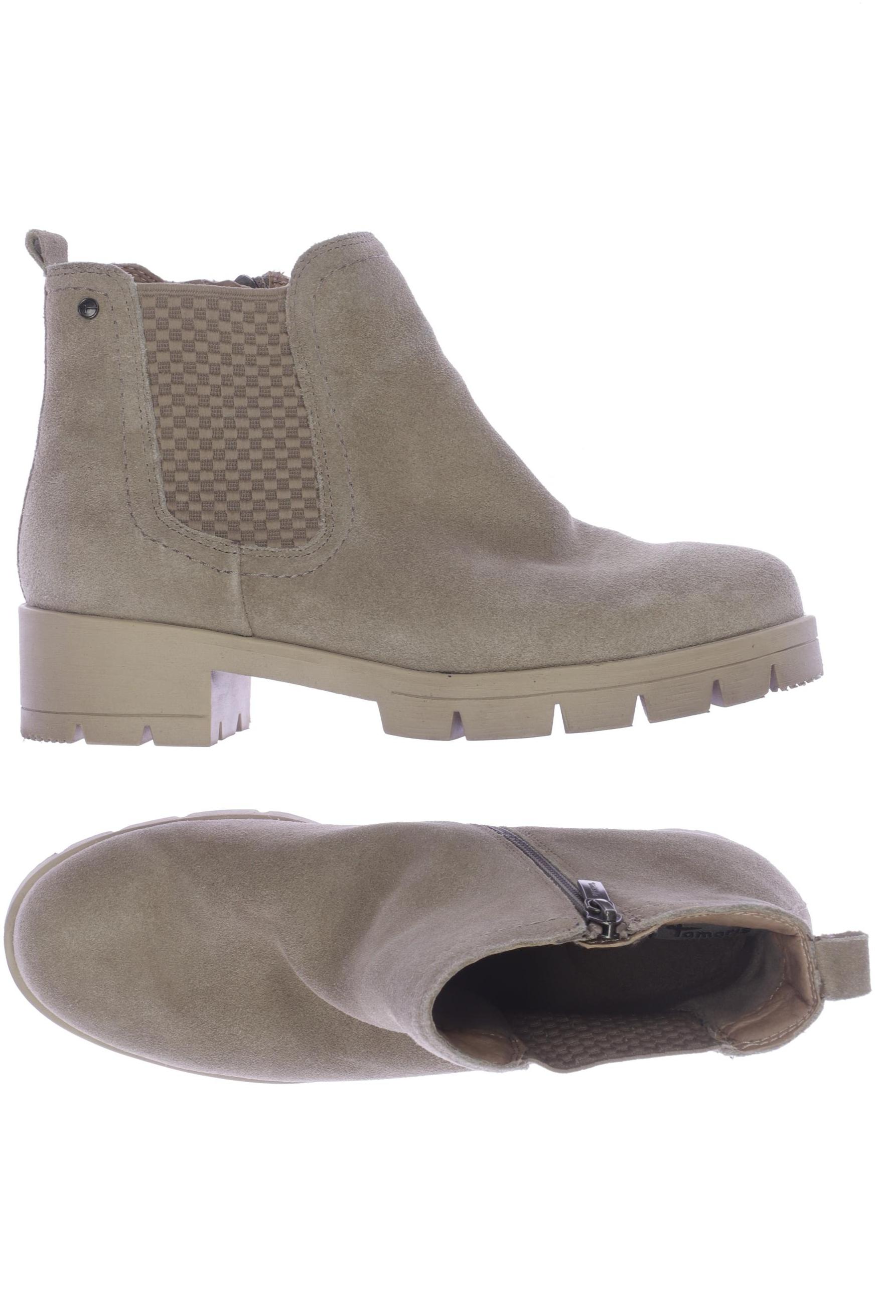 

Tamaris Damen Stiefelette, beige, Gr. 39