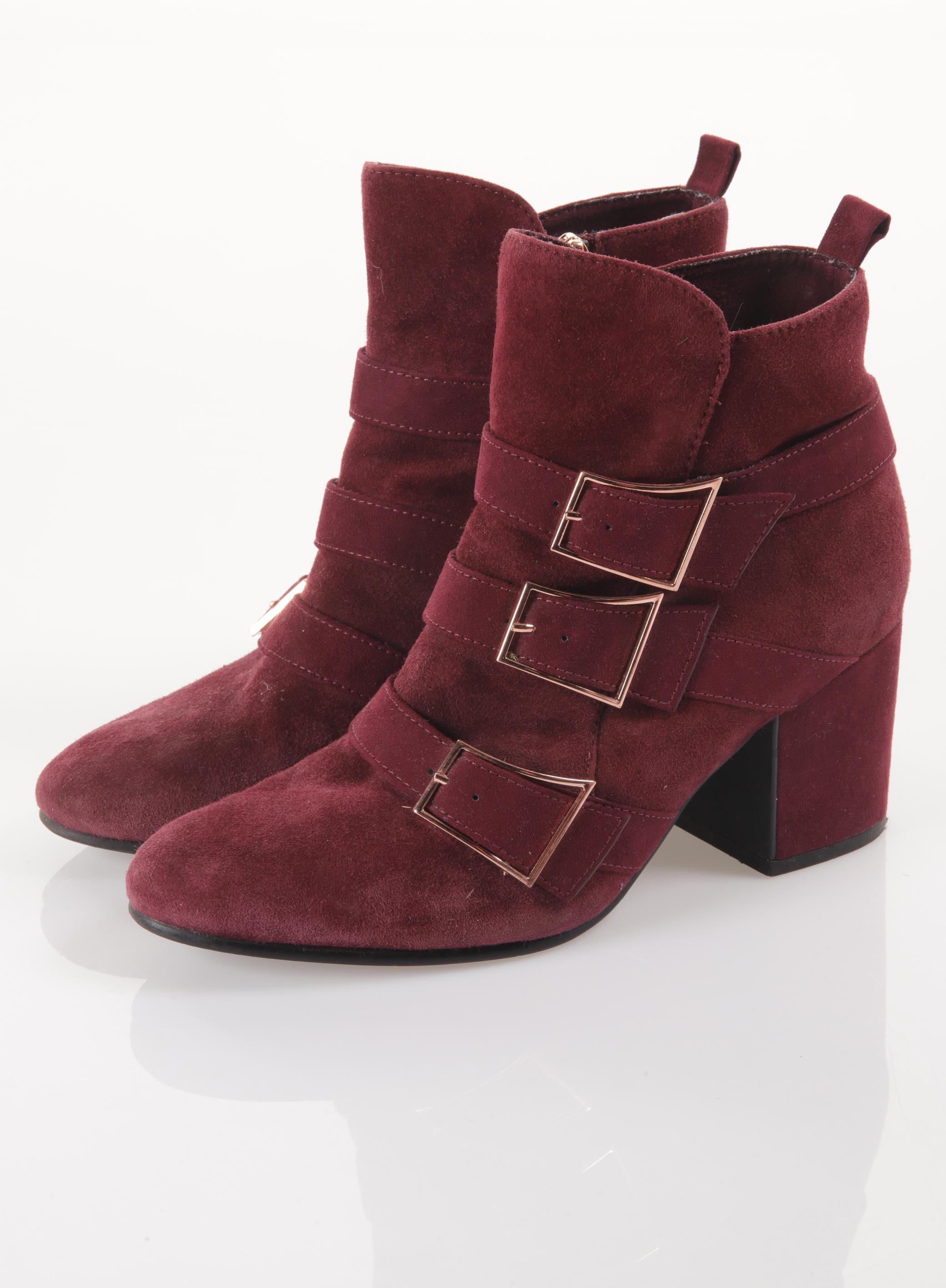 

Tamaris Damen Stiefelette, bordeaux, Gr. 39