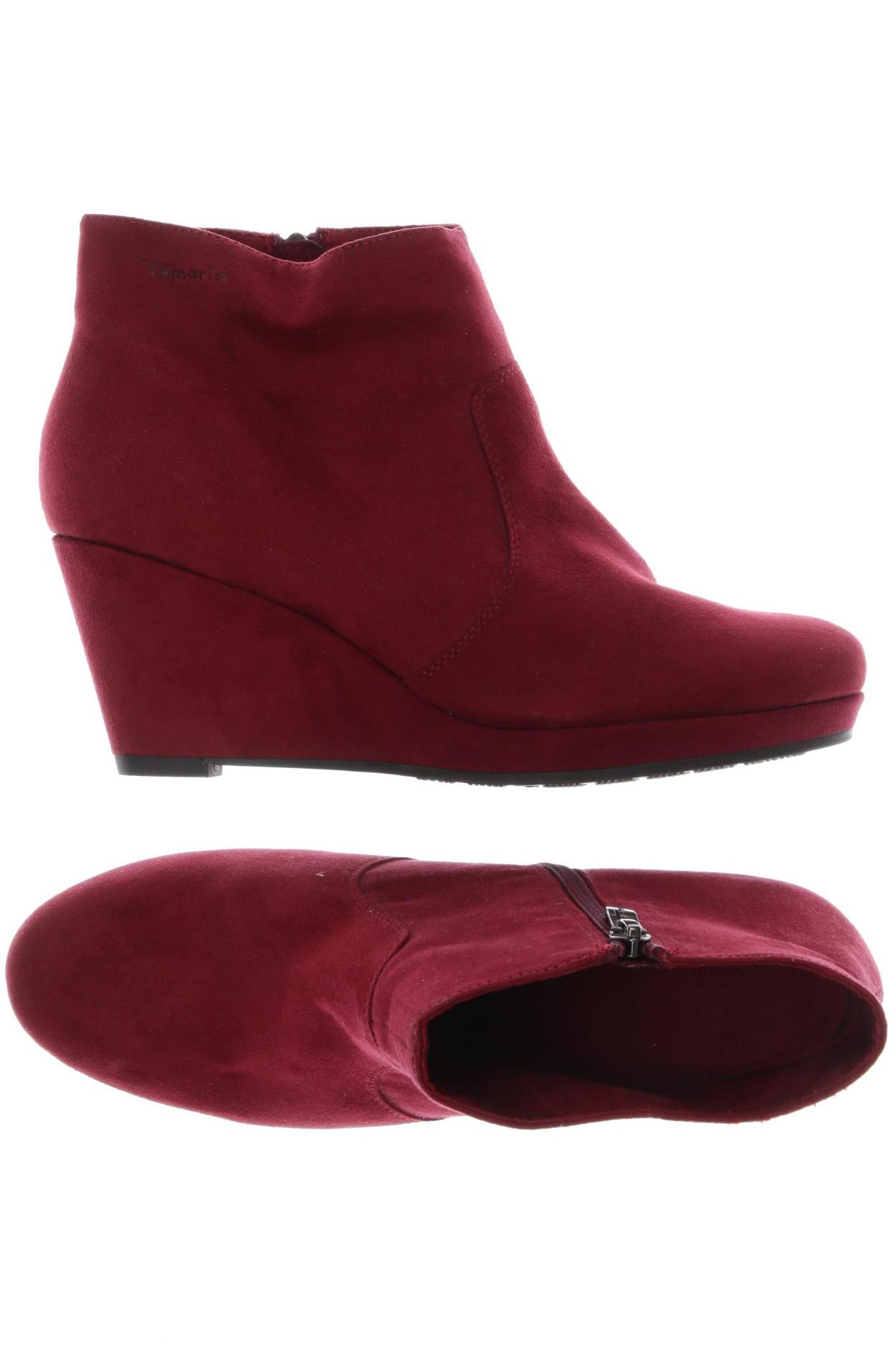 

Tamaris Damen Stiefelette, bordeaux, Gr. 39