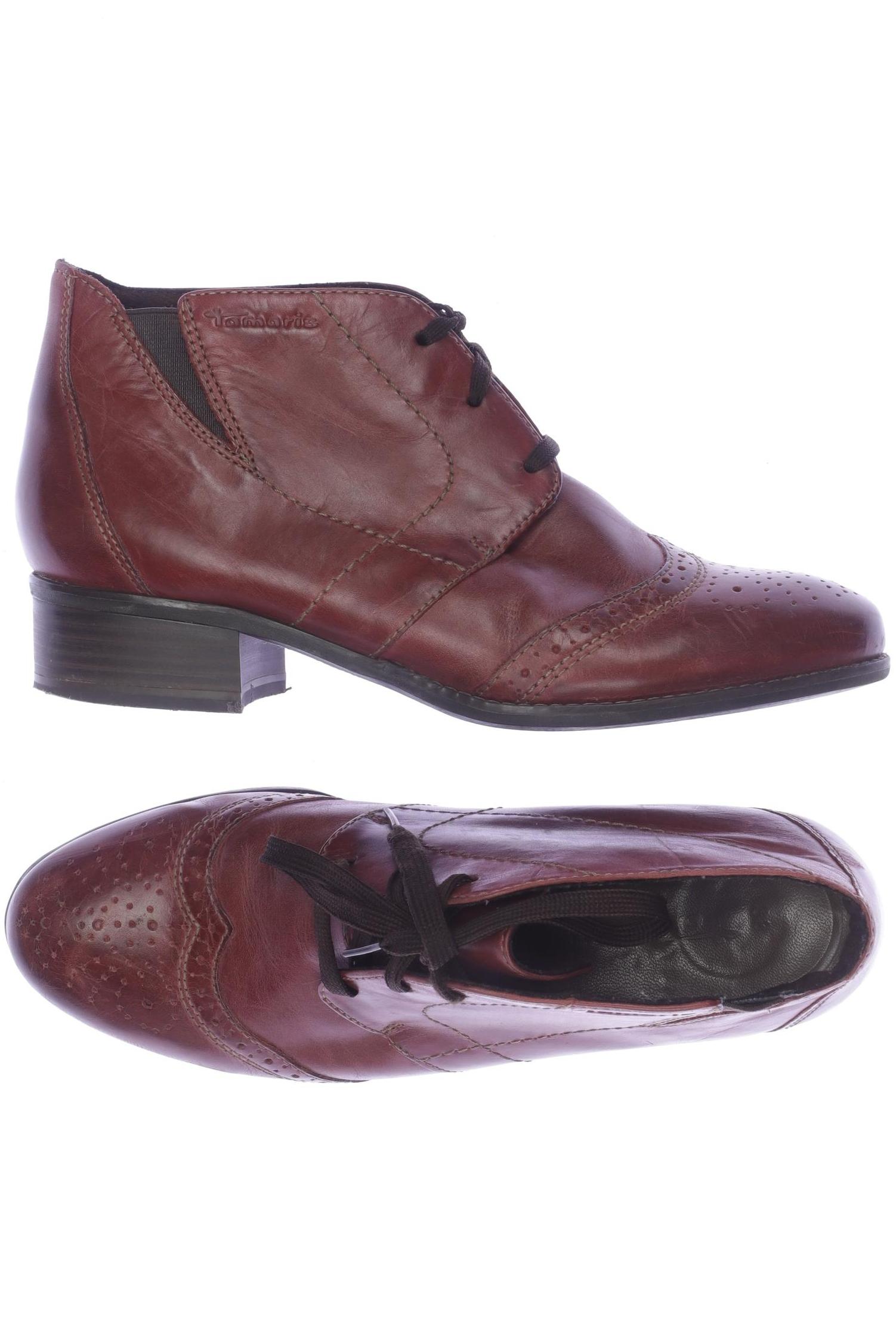 

Tamaris Damen Stiefelette, bordeaux, Gr. 38