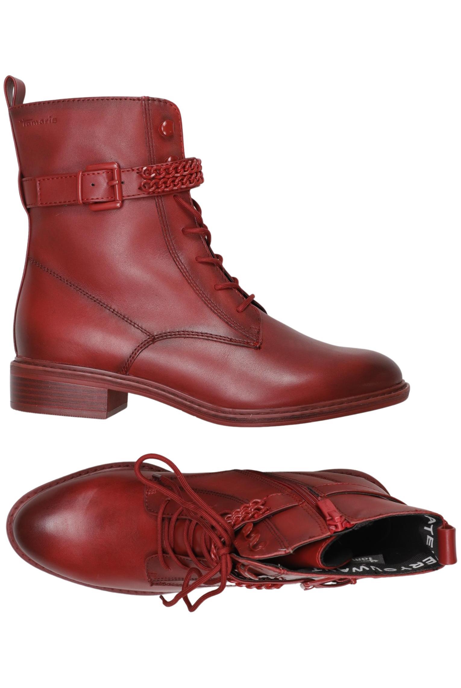

Tamaris Damen Stiefelette, rot, Gr. 40