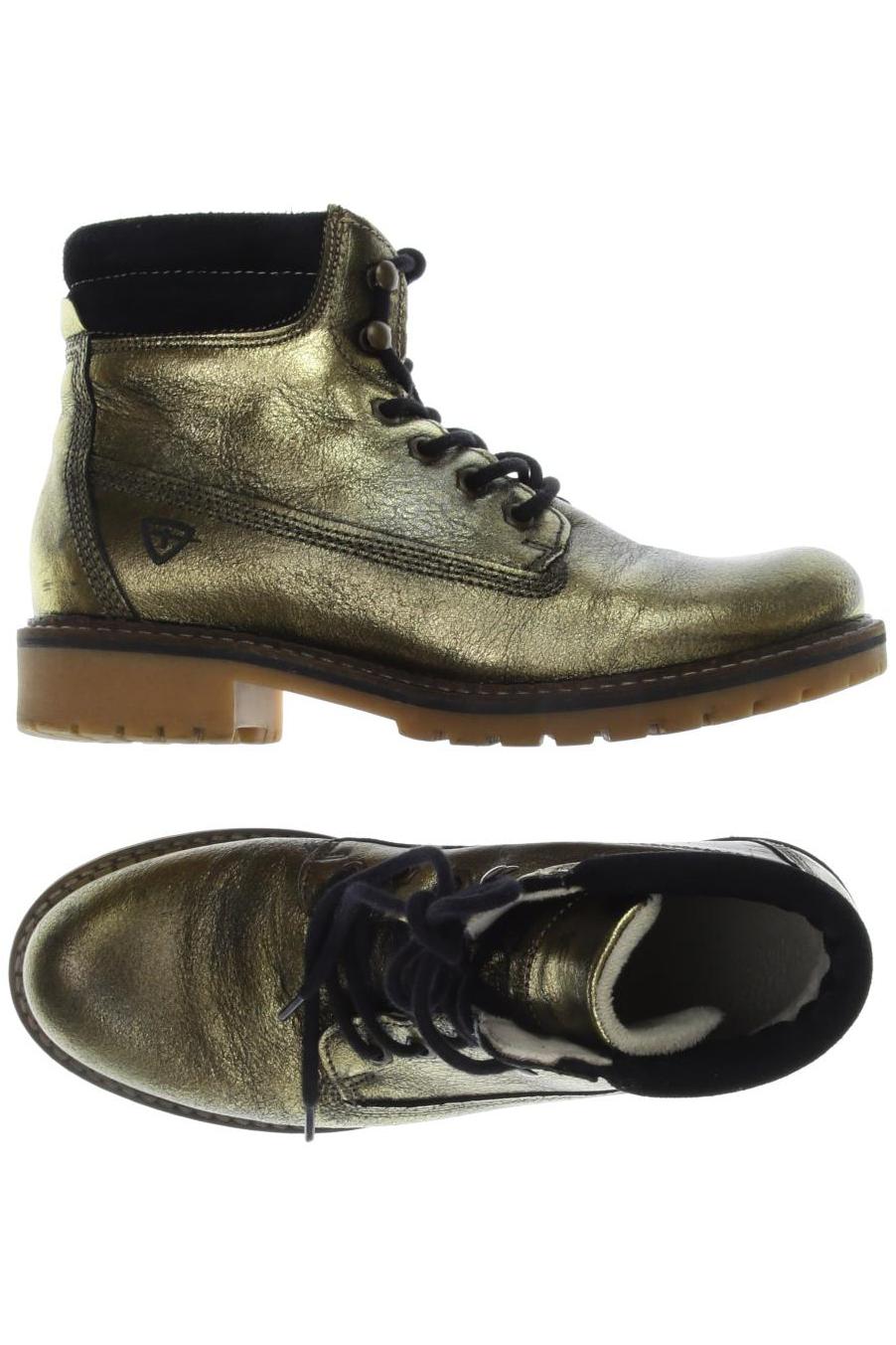 

Tamaris Damen Stiefelette, gold, Gr. 40