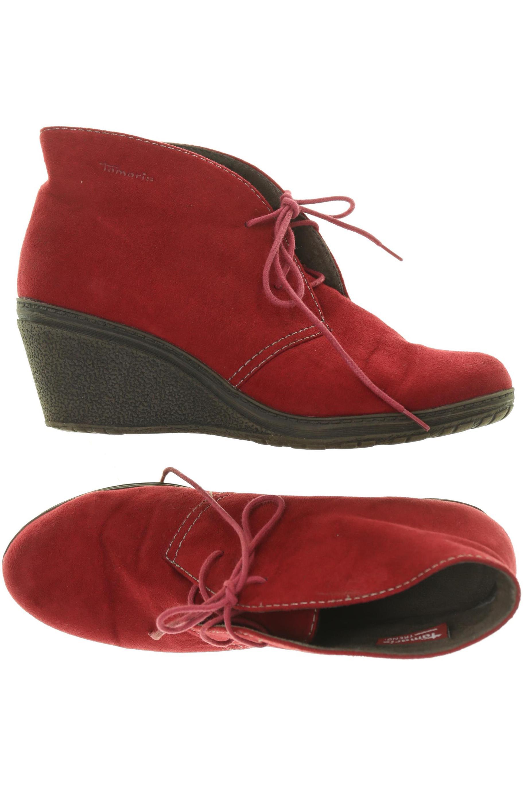 

Tamaris Damen Stiefelette, rot, Gr. 40