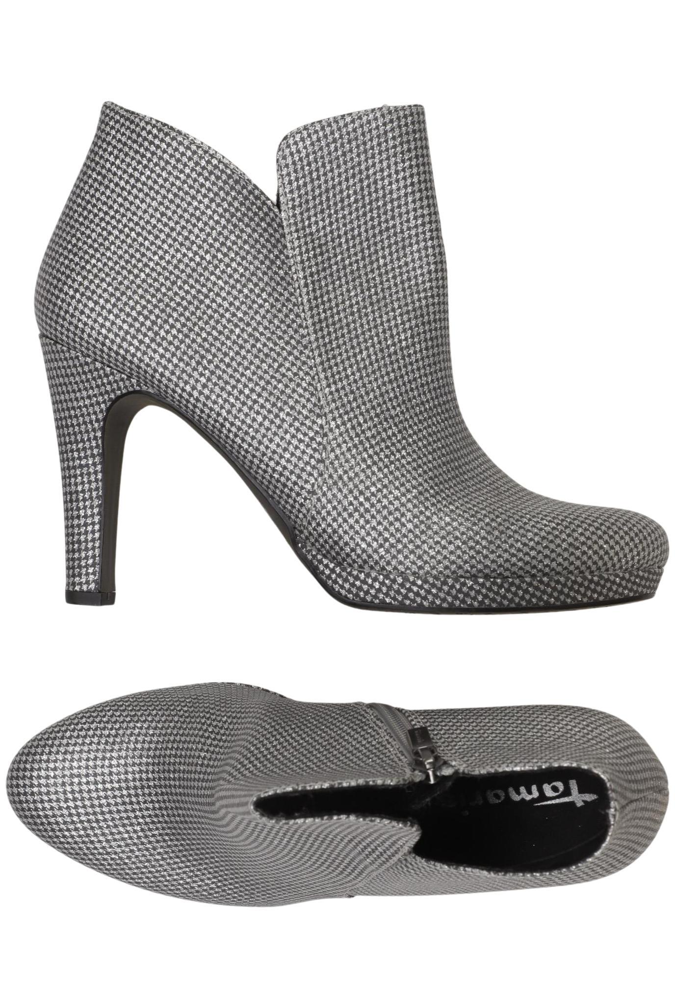 

Tamaris Damen Stiefelette, silber, Gr. 40