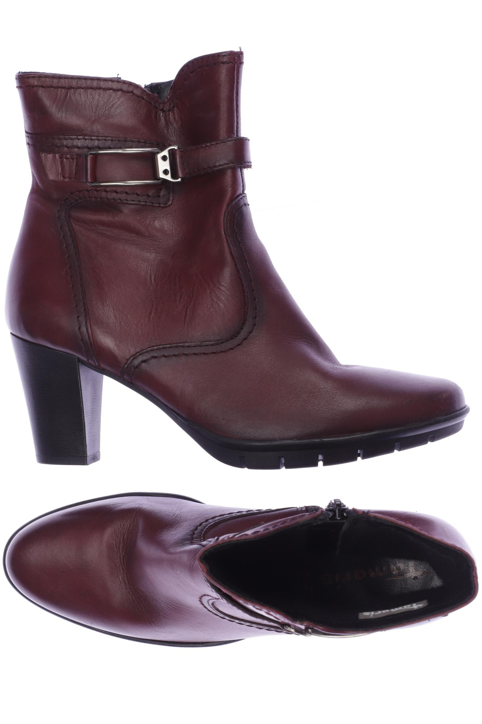 

Tamaris Damen Stiefelette, bordeaux, Gr. 39