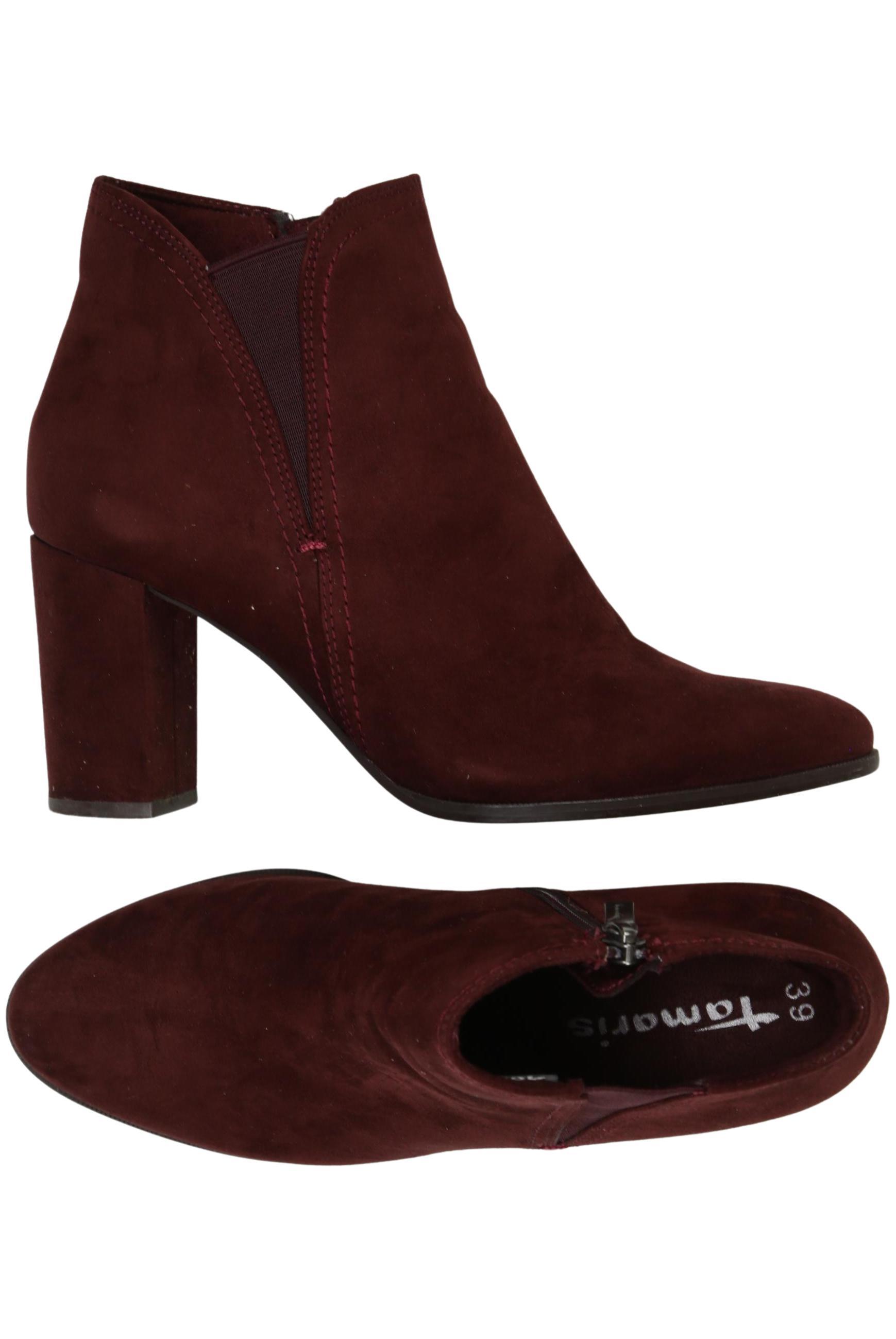 

Tamaris Damen Stiefelette, bordeaux, Gr. 39