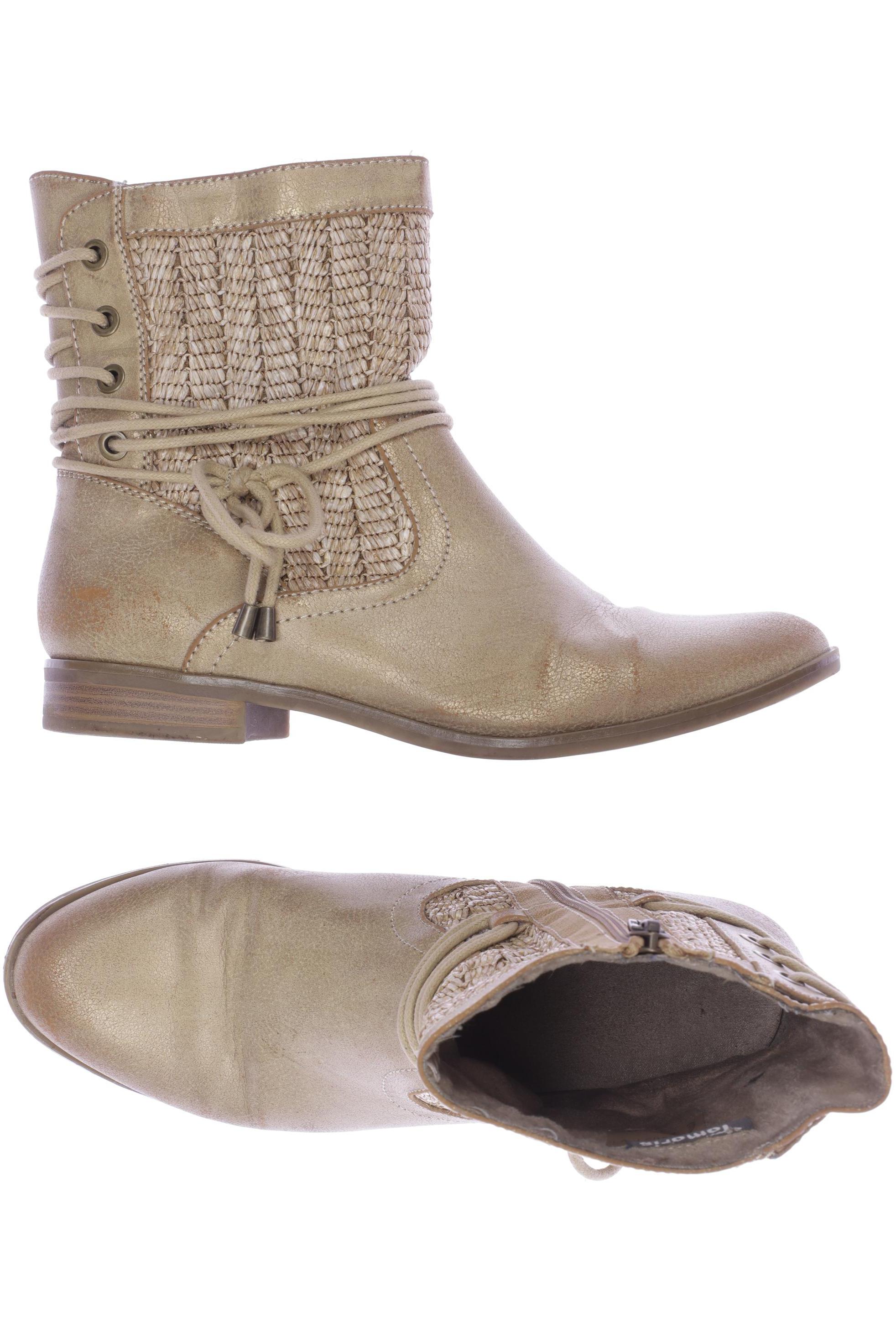 

Tamaris Damen Stiefelette, beige, Gr. 38